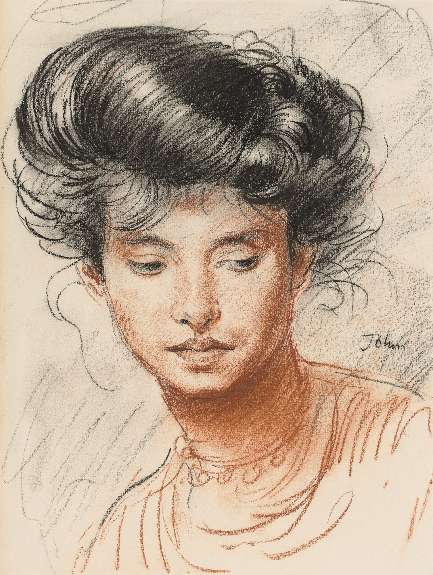 Augustus John — Голова девушки (Эди Макнил), изображение 1
