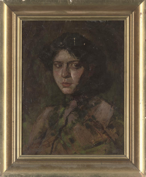 Augustus John — Портрет дамы, длиной до груди