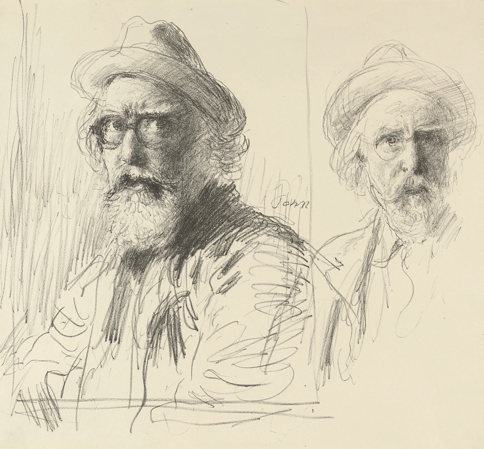 Augustus John — Автопортрет с дополнительным исследованием