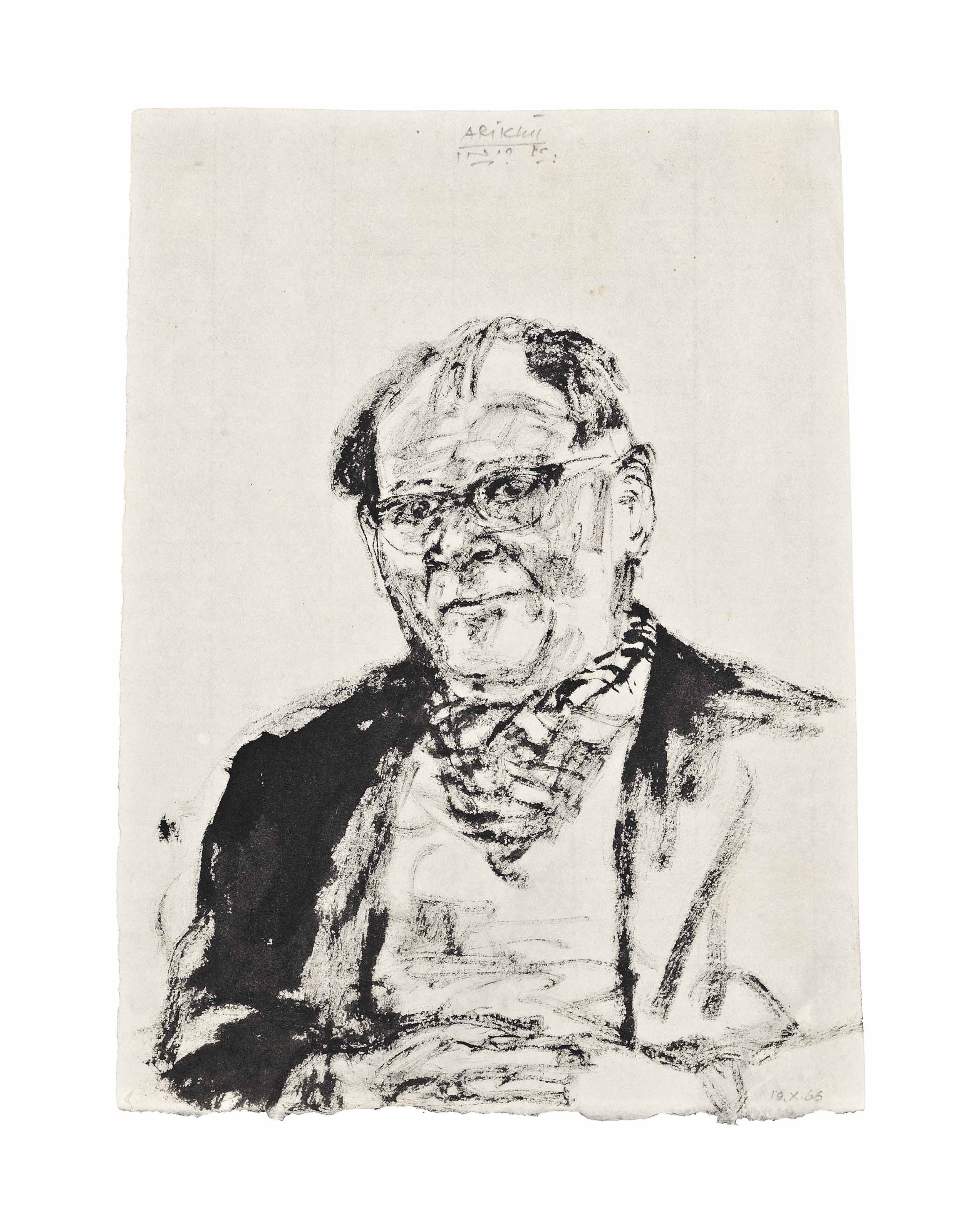 Avigdor Arikha — Портрет доктора Спитцера