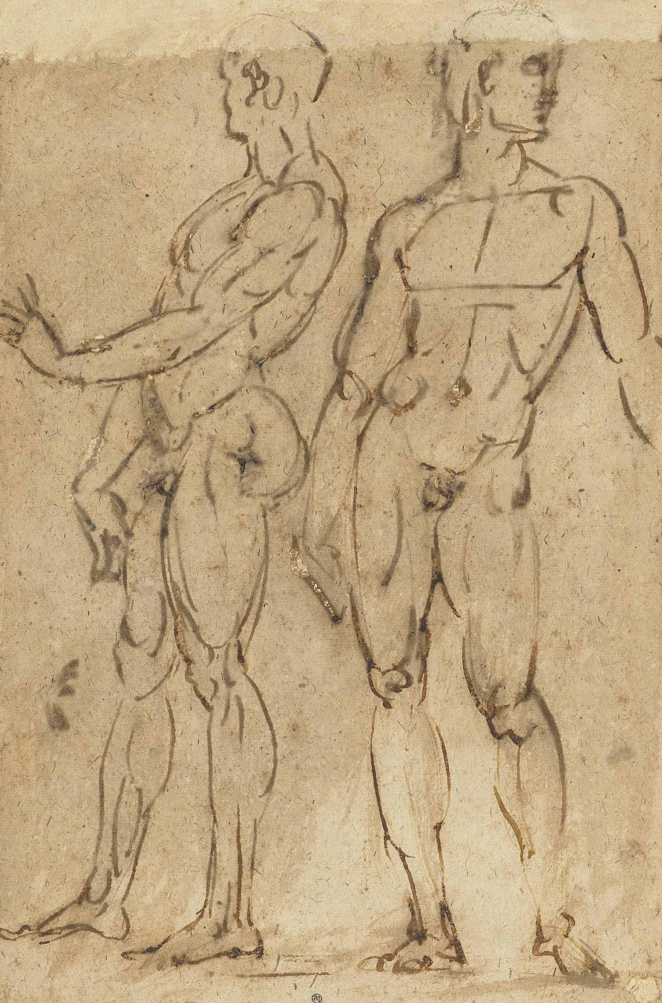 Baccio Bandinelli — Два обнаженных мужчины стоят