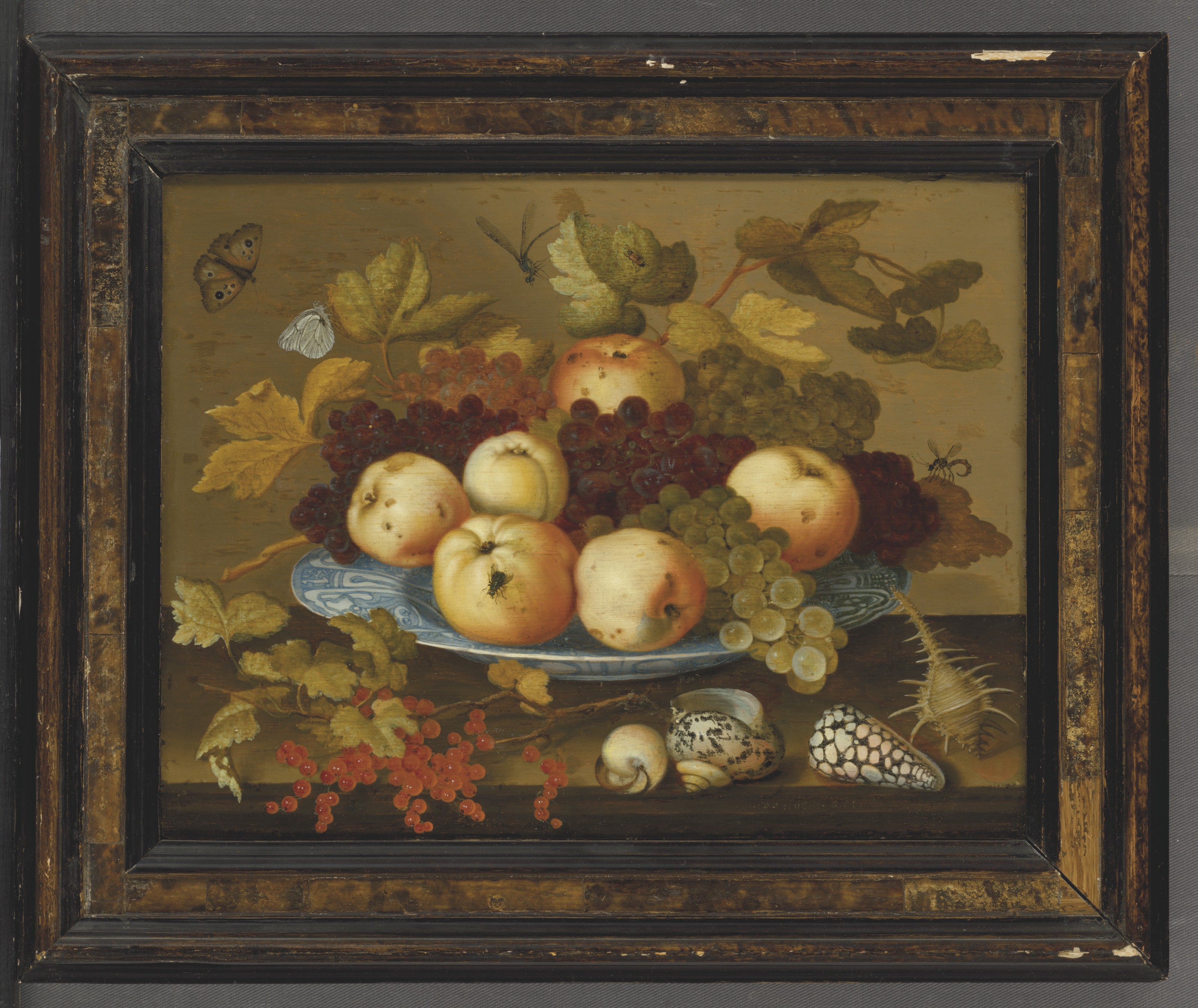 Balthasar Van Der Ast — Фрукты в фарфоровом блюде wan-li на столе; Цветы в плетеной корзине на столе, изображение 5