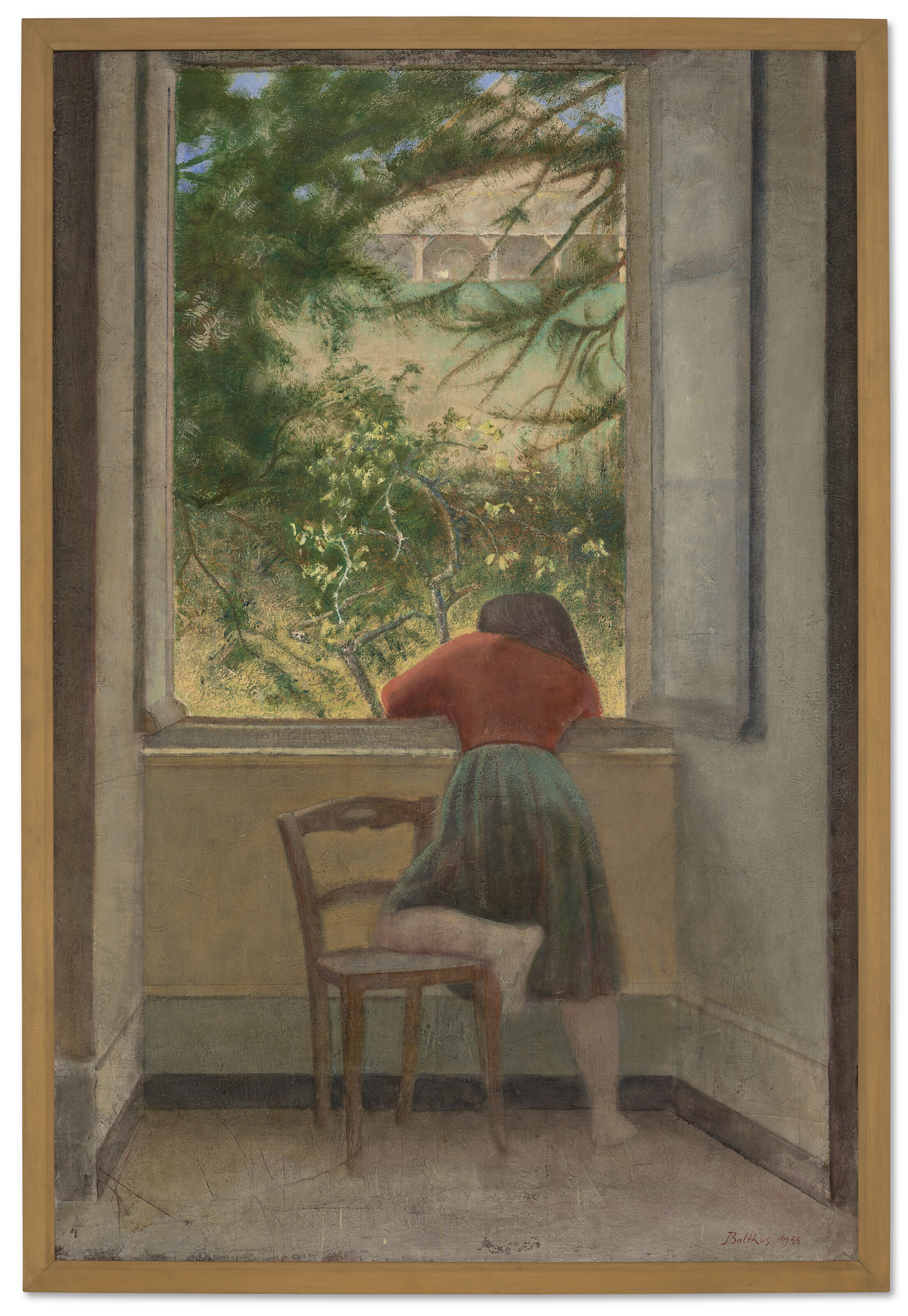 Balthus — Молодая девушка у окна, изображение 2