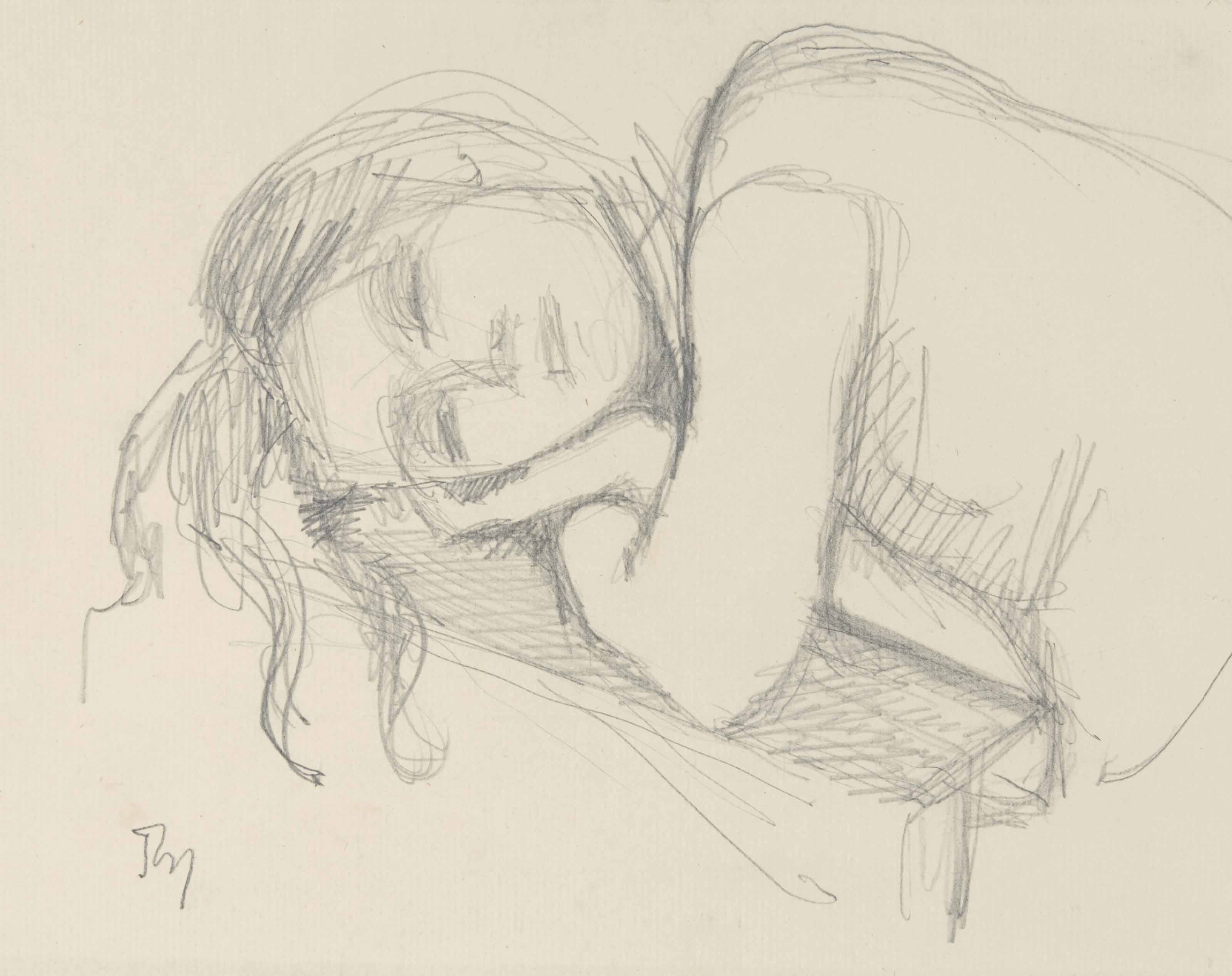 Balthus — Молодая девушка с разбитой задницей