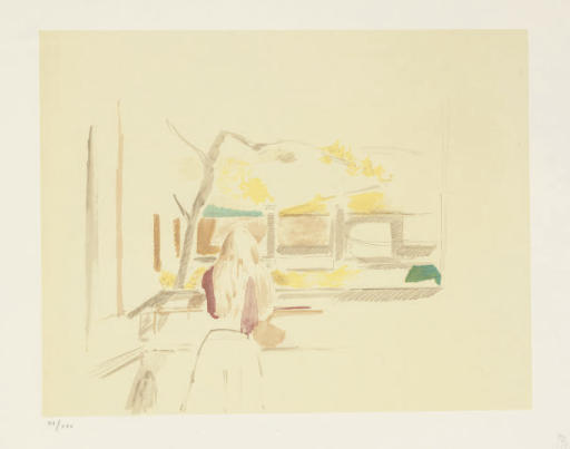 Balthus — Молодая девушка у окна, от Десена