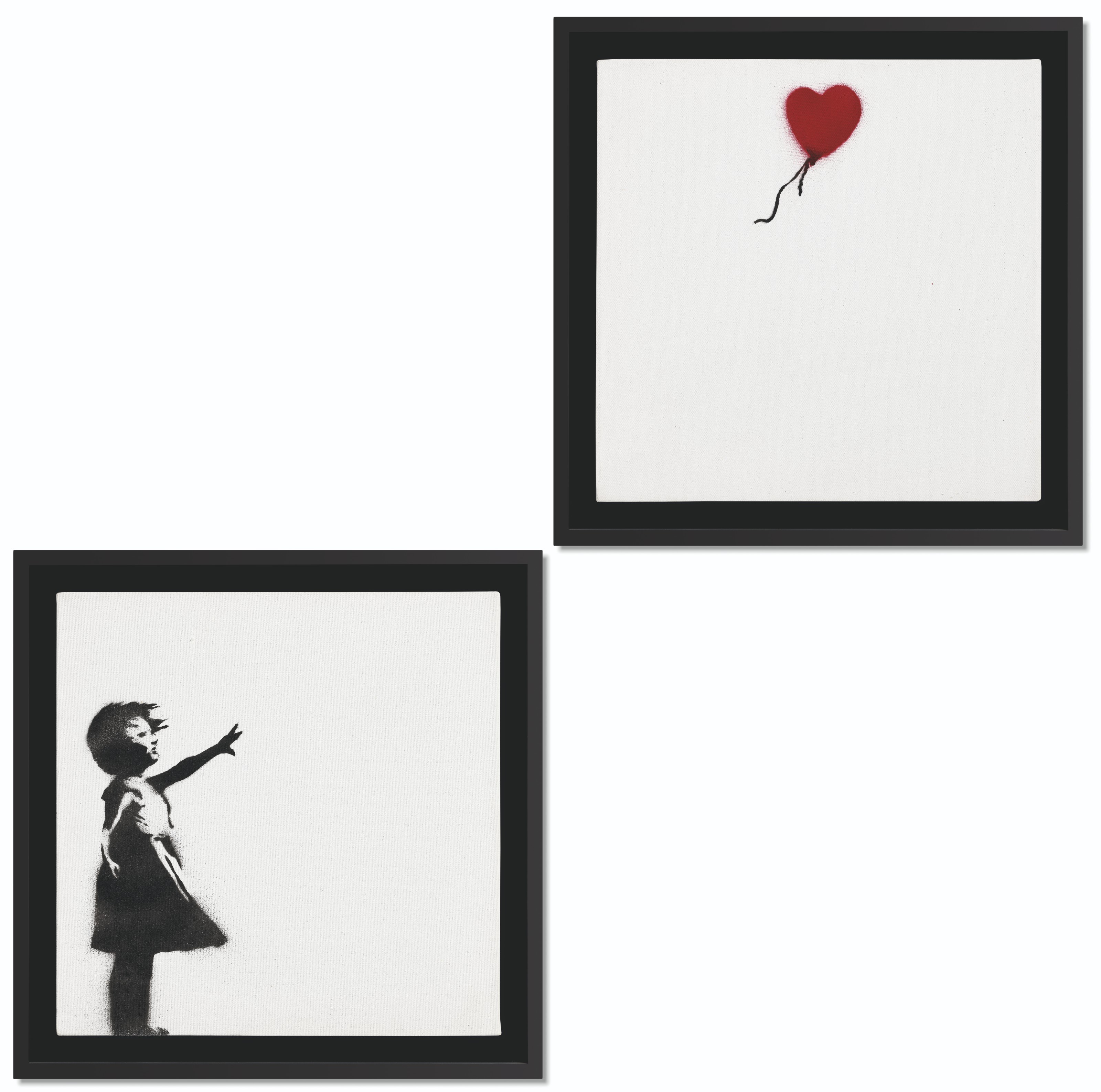 Banksy — Девушка с воздушным шаром (диптих), изображение 2