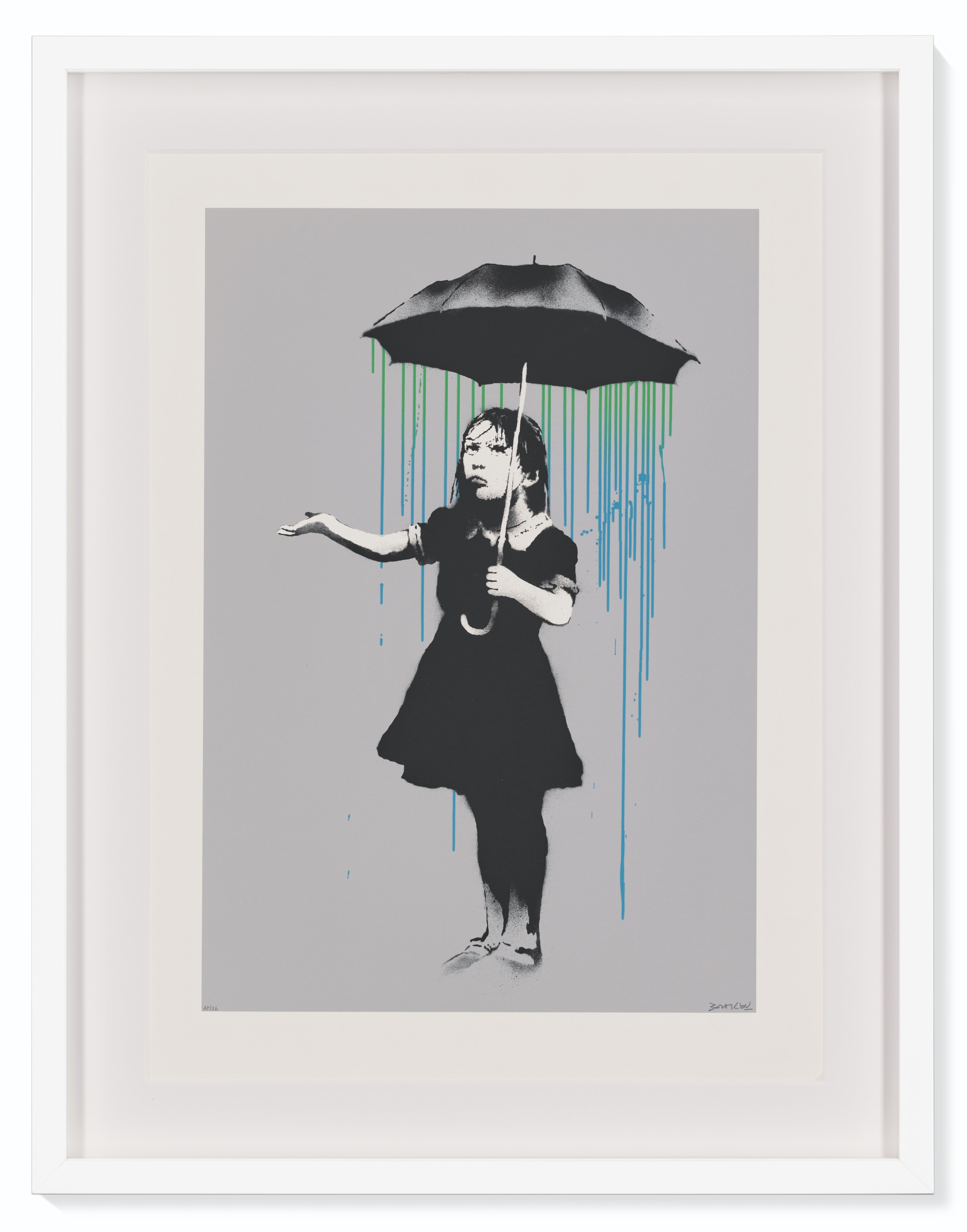 Banksy — Nola AP (Дождь от зеленого к синему)