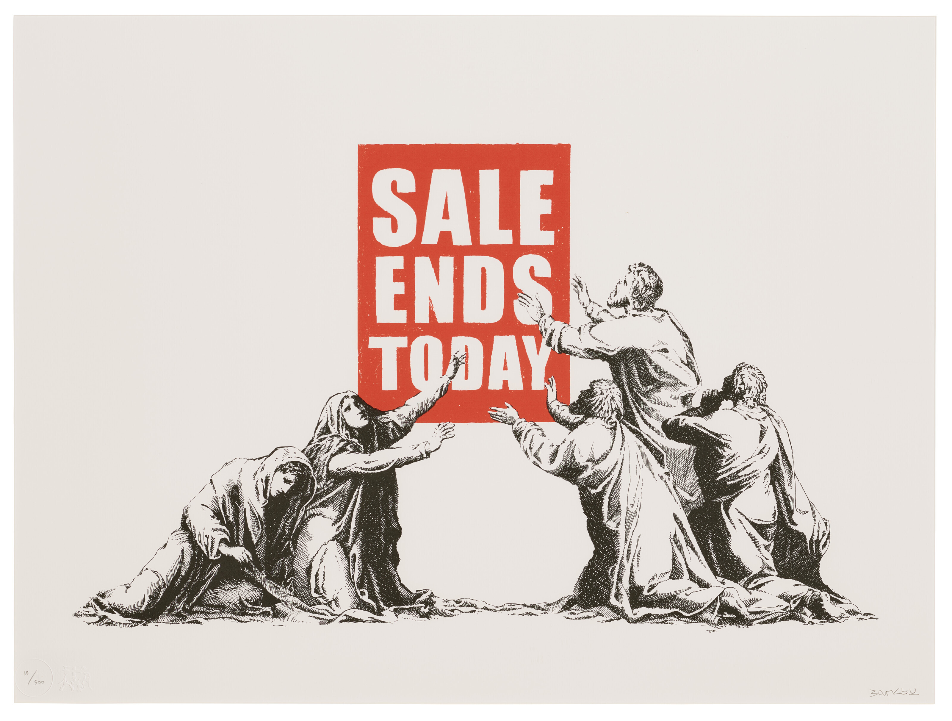 Banksy — Распродажа заканчивается (версия 2)