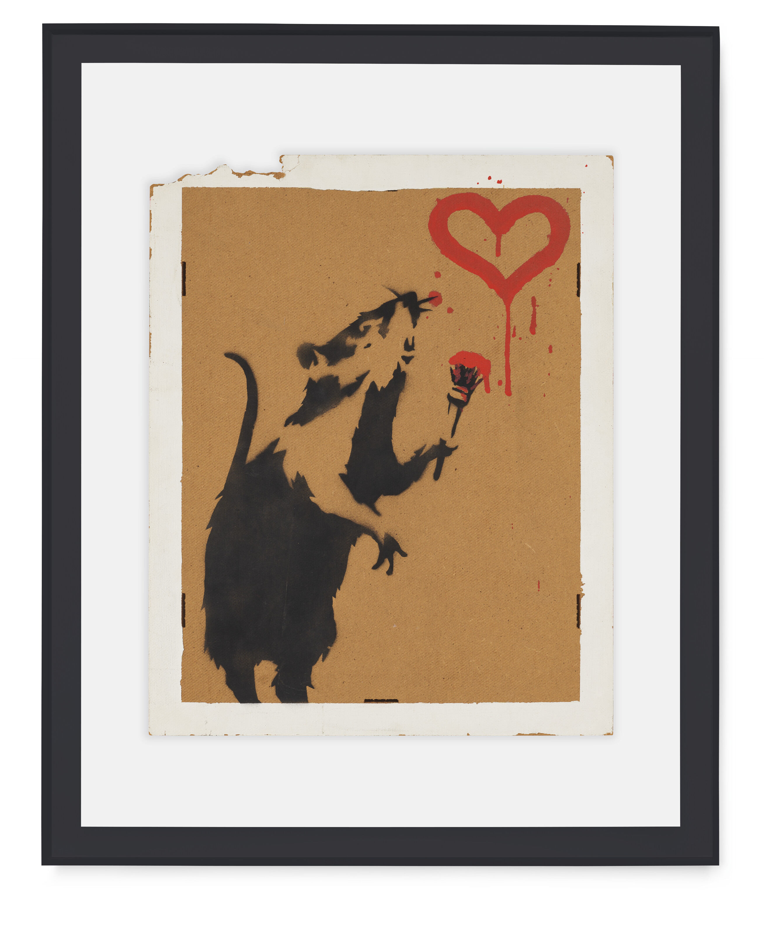 Banksy — Любовная крыса (белая кайма), изображение 2