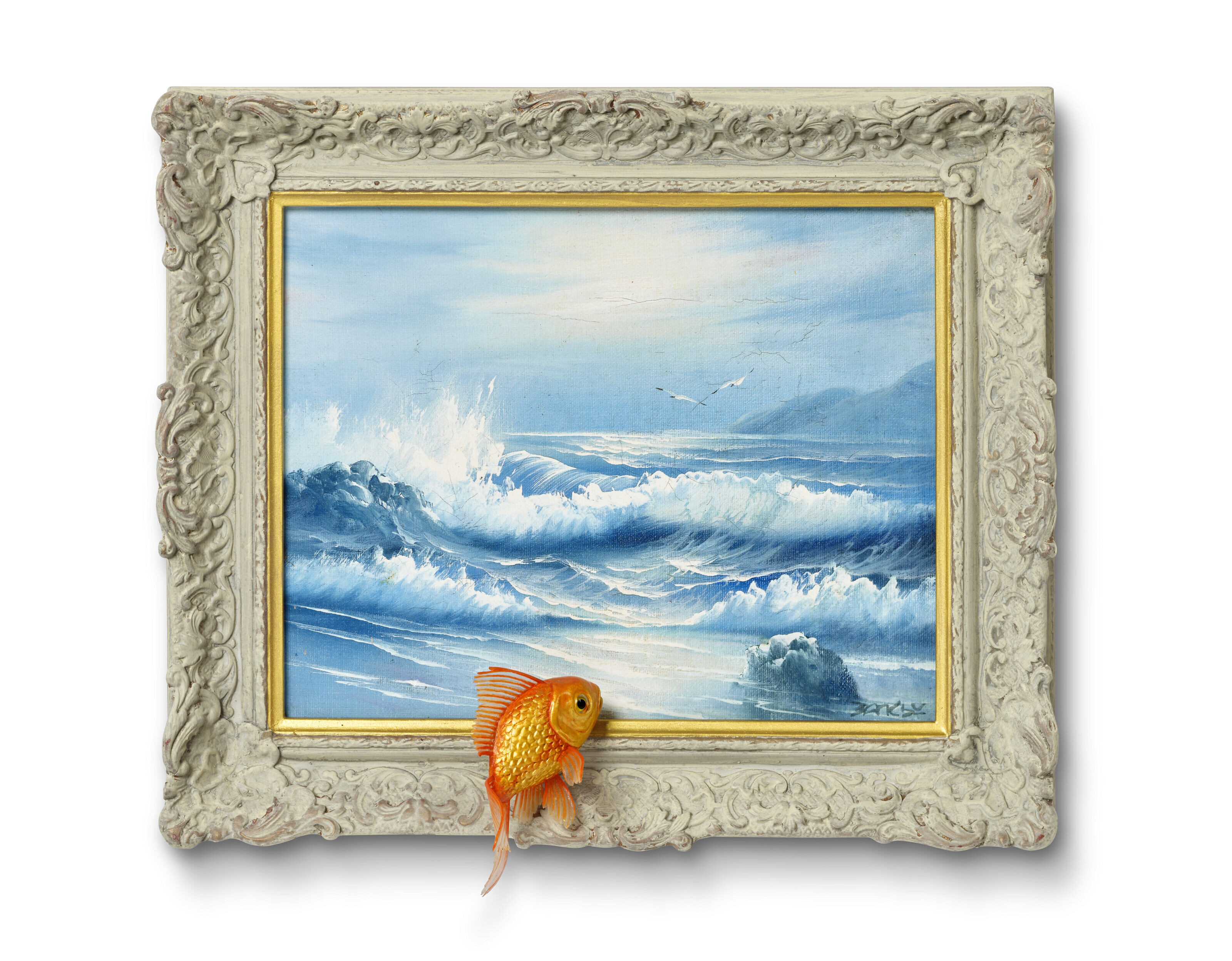 Banksy — Аквариум с золотыми рыбками - Из линейки товаров для дома Gross Domestic Product, изображение 4