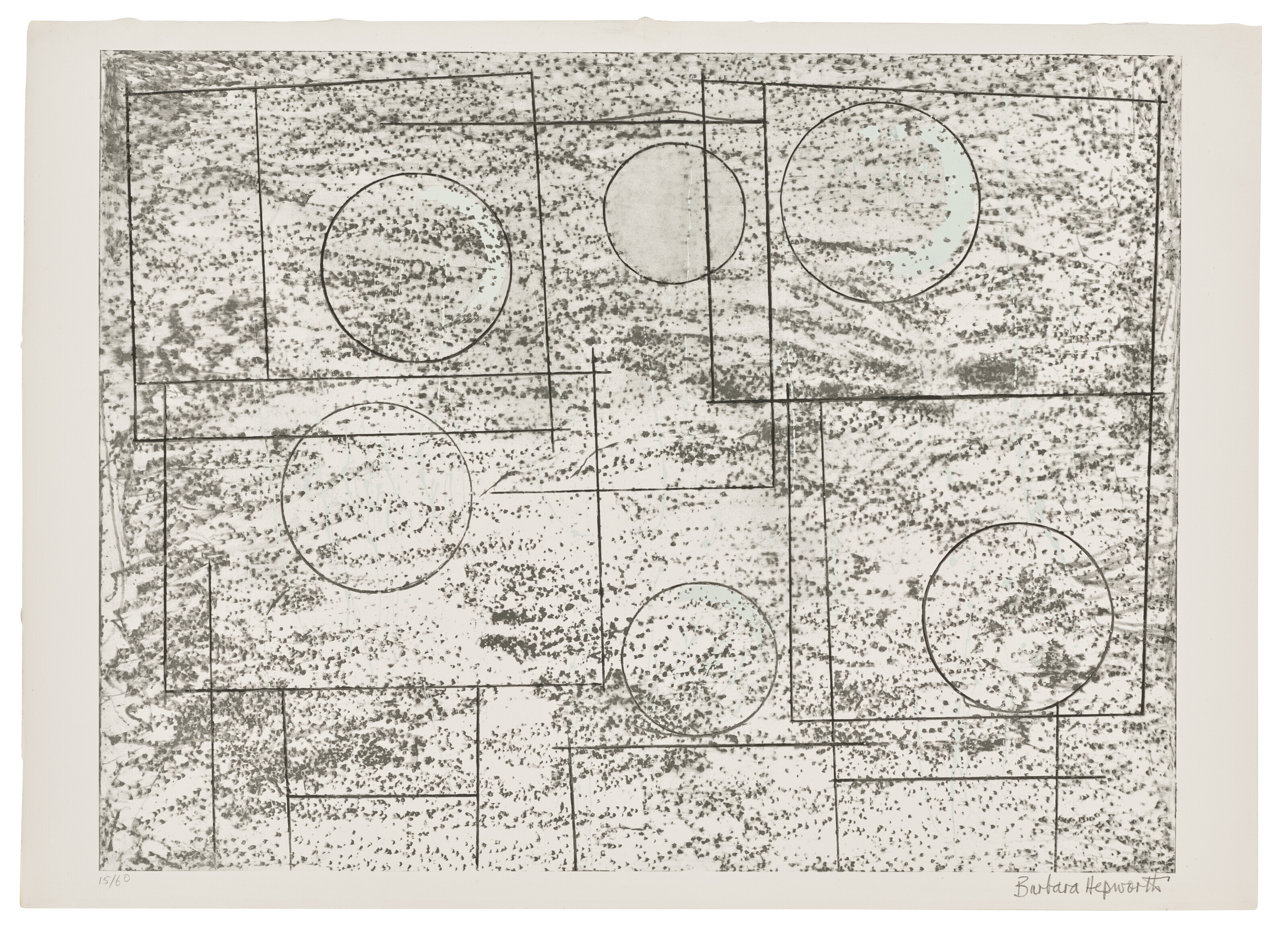 Barbara Hepworth — Квадраты и круги, из: Двенадцати литографий