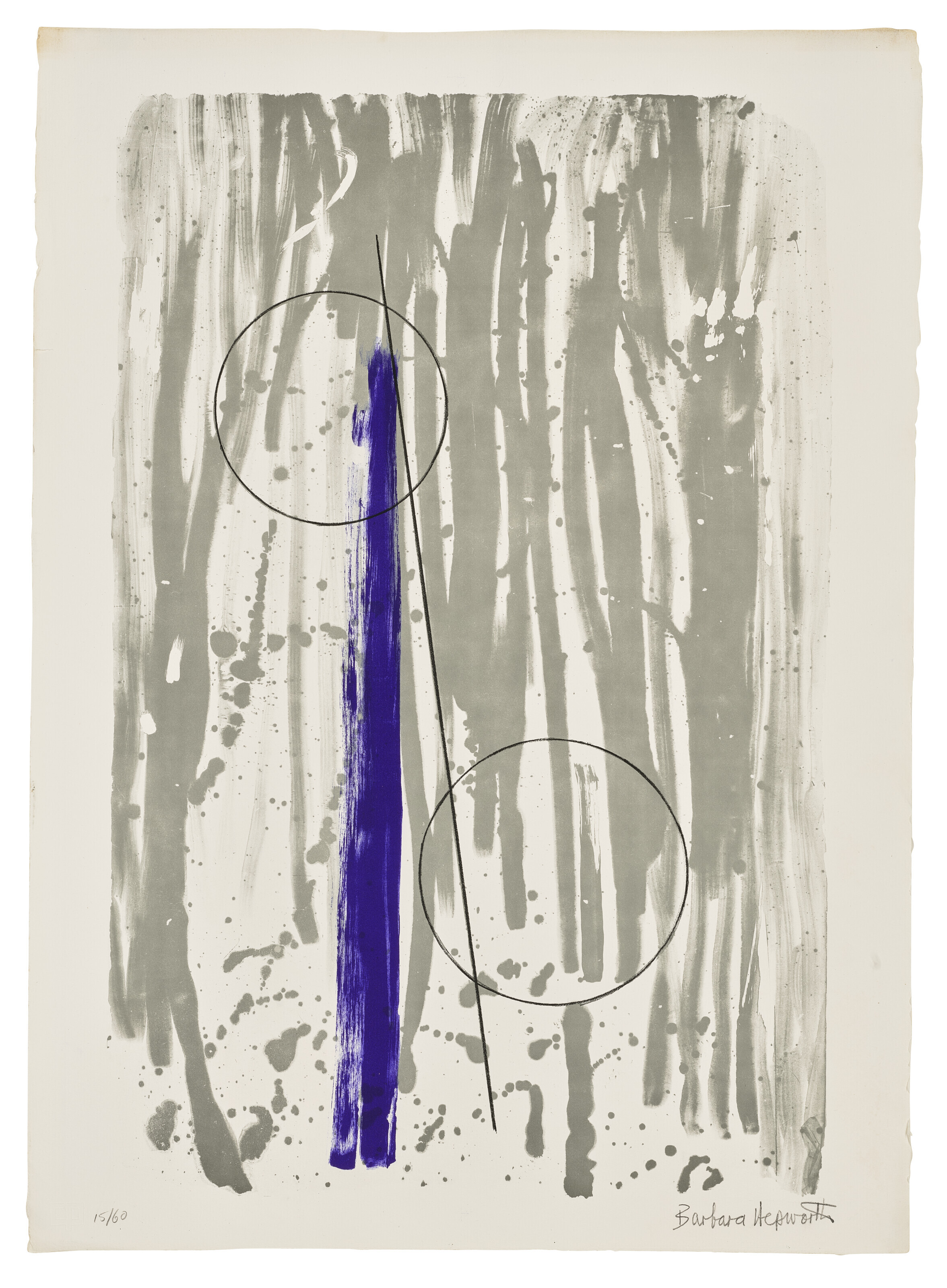 Barbara Hepworth — Две мраморные формы (Миконос), из: Двенадцати литографий