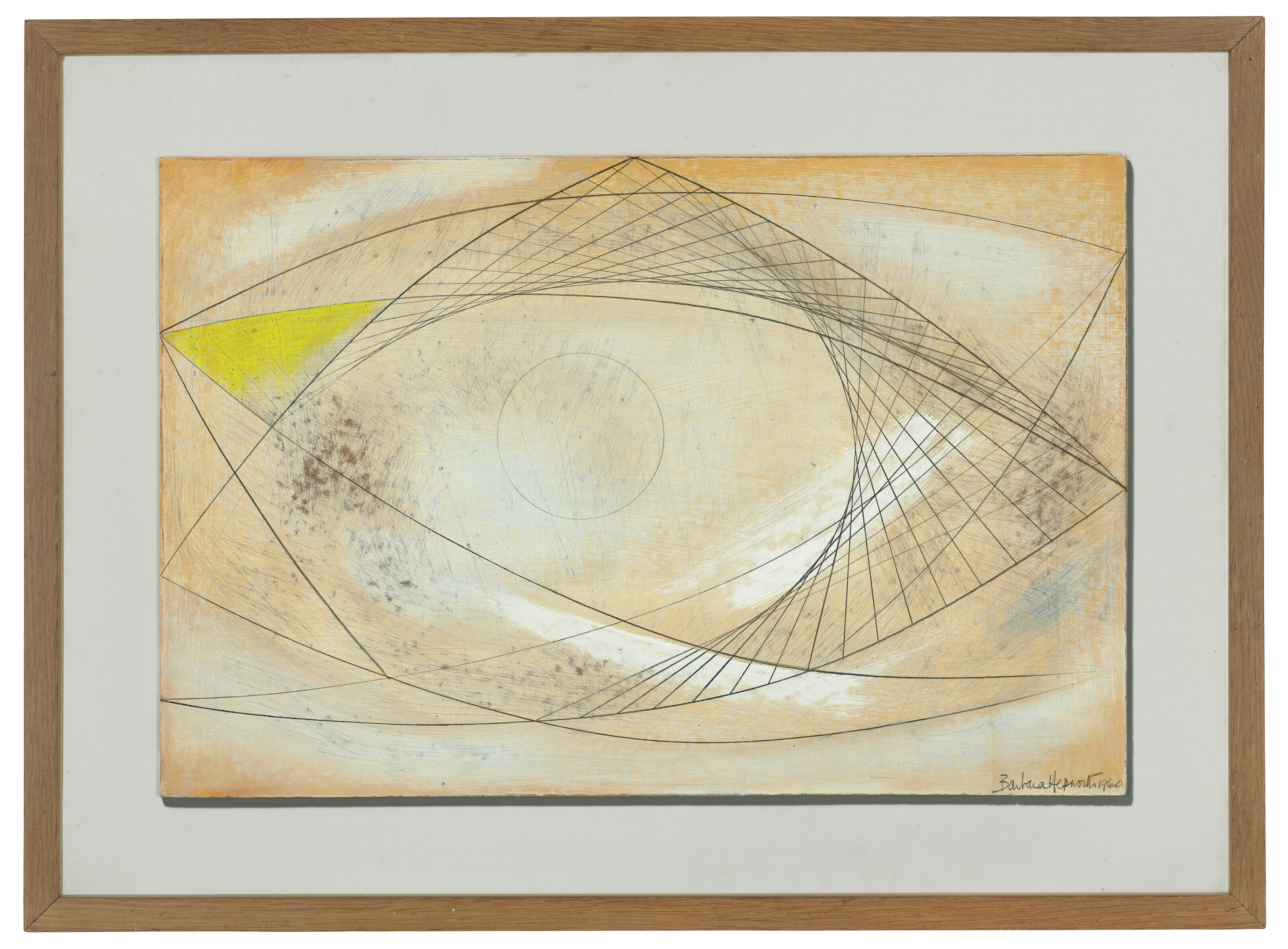 Barbara Hepworth — Фигурка на веревочках с желтым, изображение 2