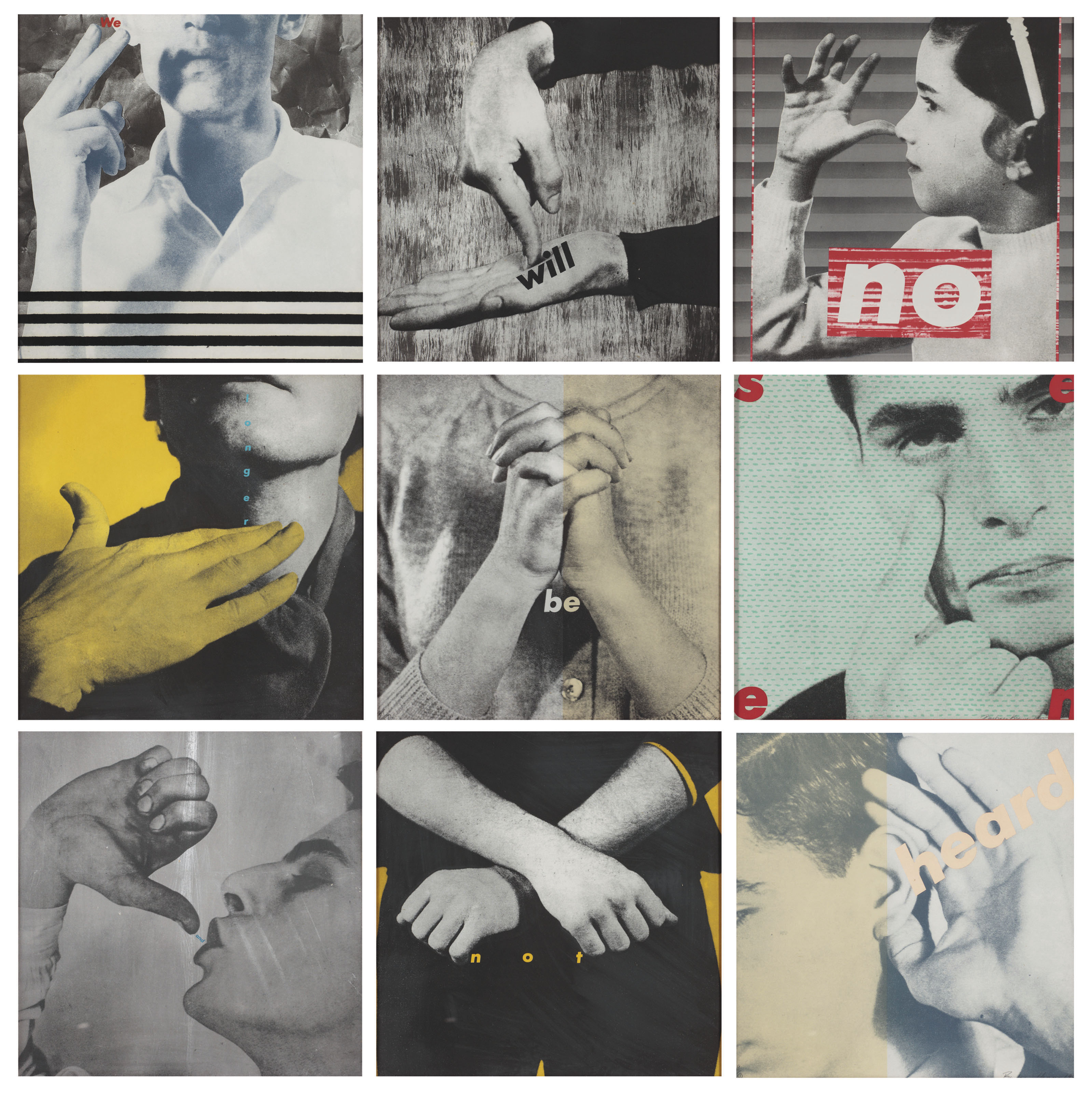 Barbara Kruger — Без названия (Нас Больше не будет Видно и Не слышно)