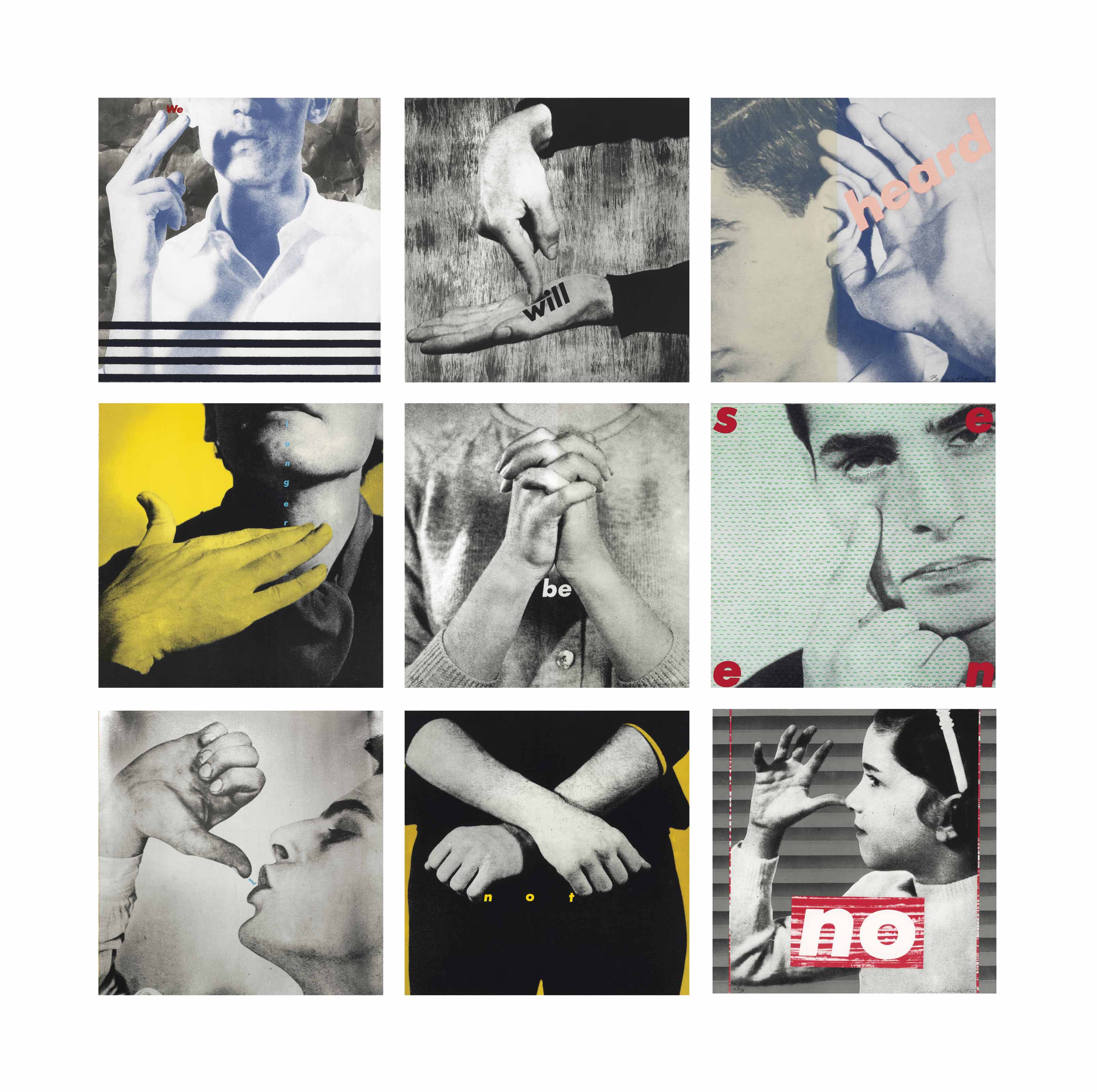 Barbara Kruger — Без названия (Нас больше не будет видно и не слышно)
