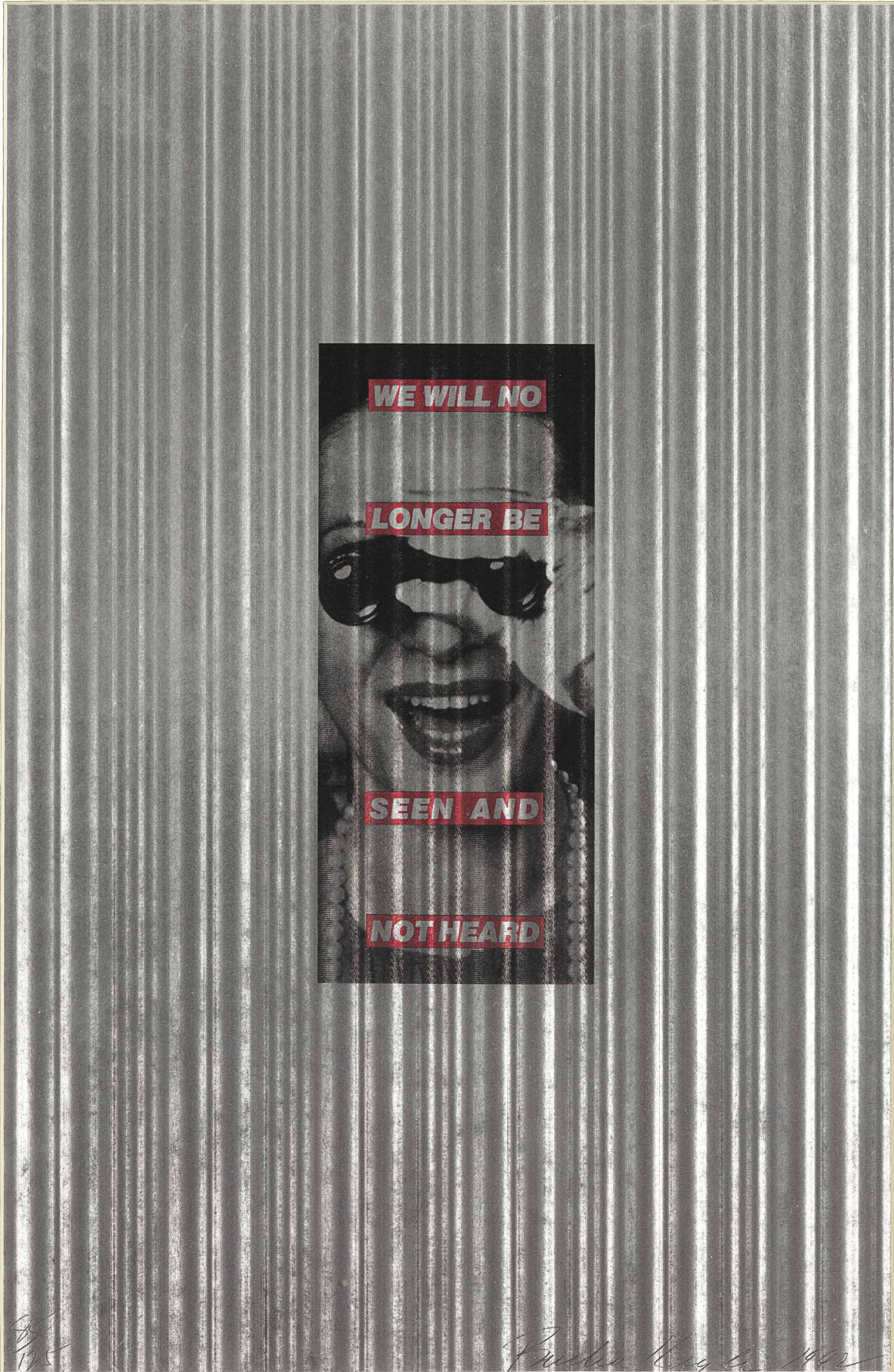 Barbara Kruger — Нас Больше не будет Видно и Не Будет Слышно