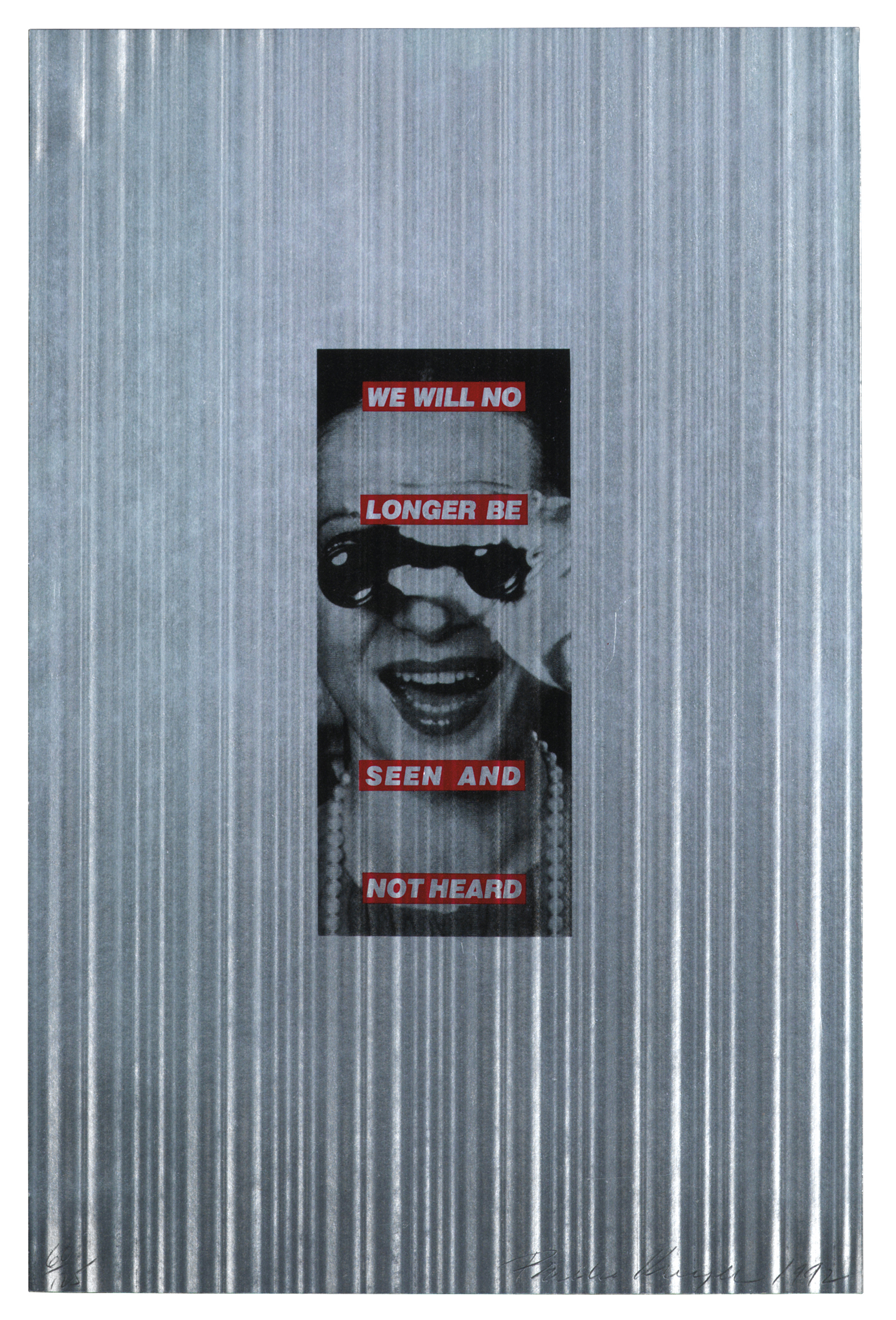Barbara Kruger — Нас Больше не будет Видно и Не Будет Слышно