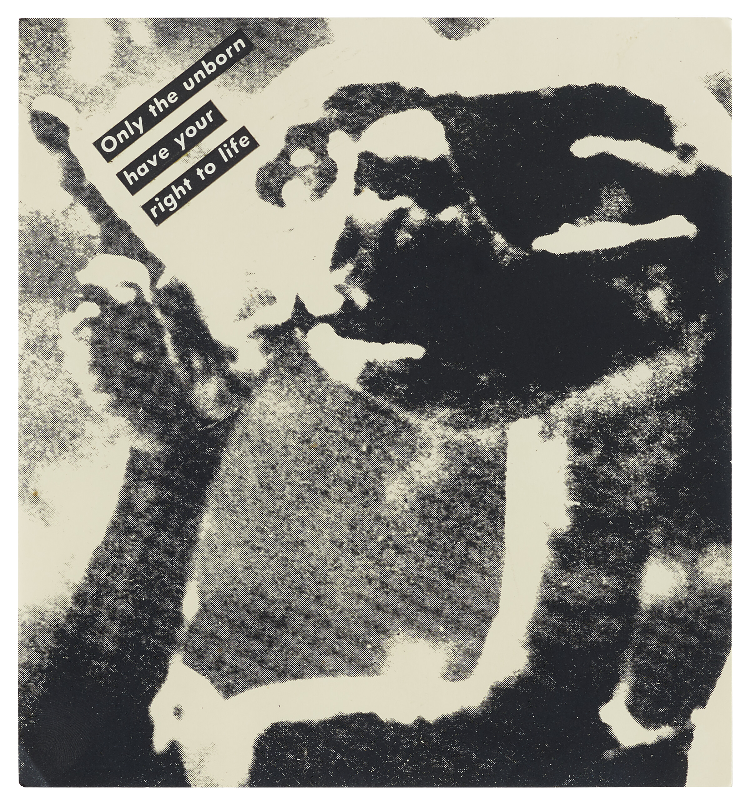 Barbara Kruger — Без названия (Только нерожденные имеют право на жизнь)