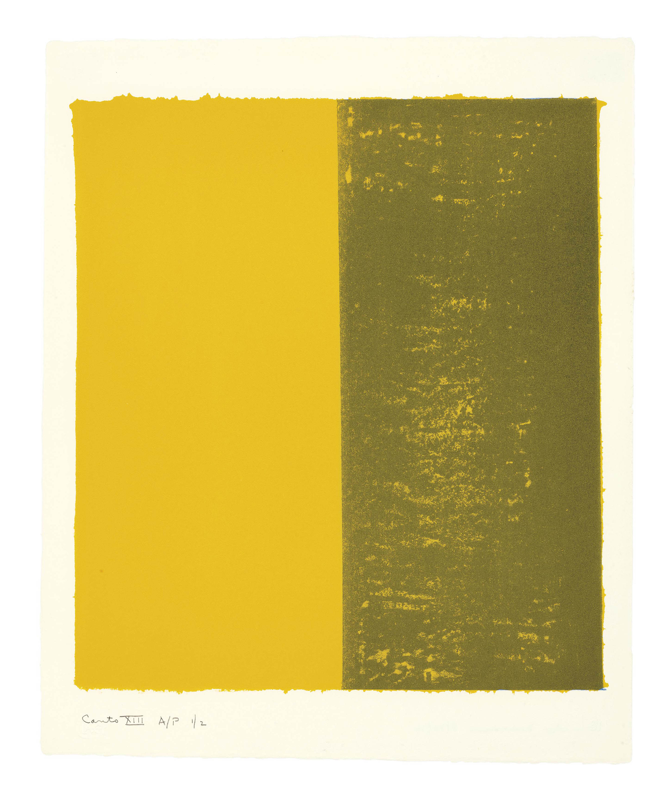 Barnett Newman — Песнь XIII, из 18 песен (Б.Н.Ф. 221; С. 15)