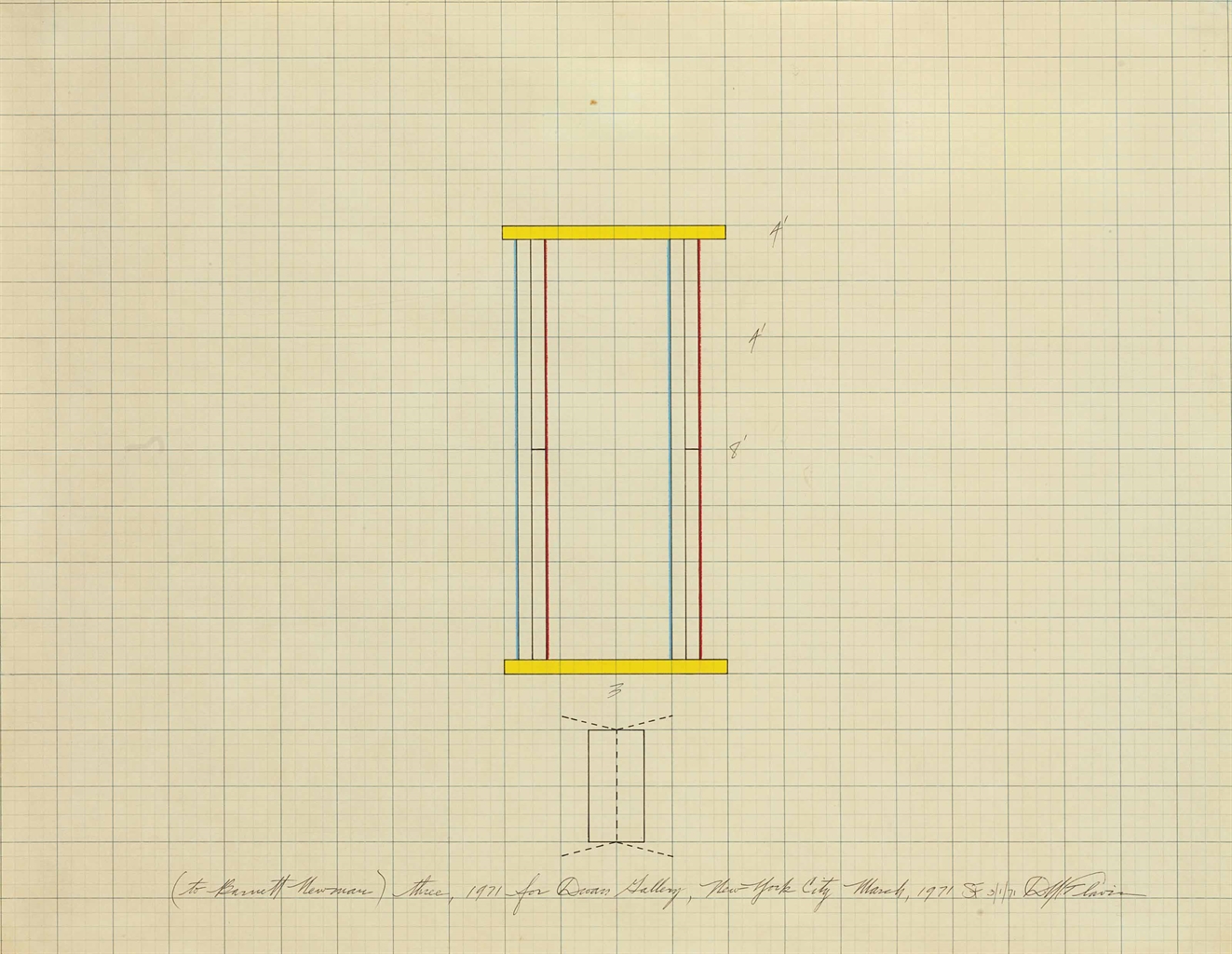 Barnett Newman — Без названия (Барнетту Ньюману)