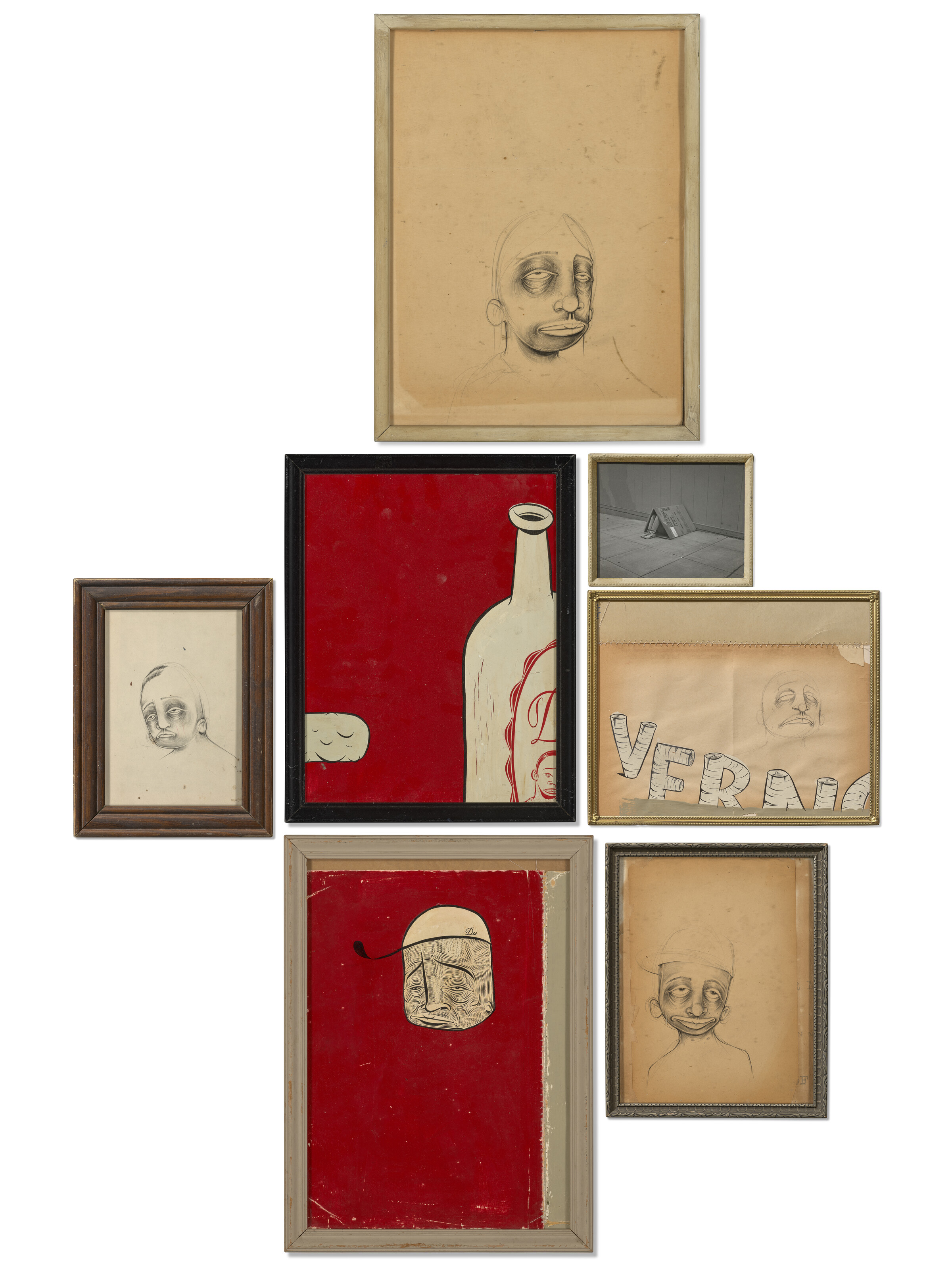Barry McGee — Без названия (из набора из 7 рисунков)