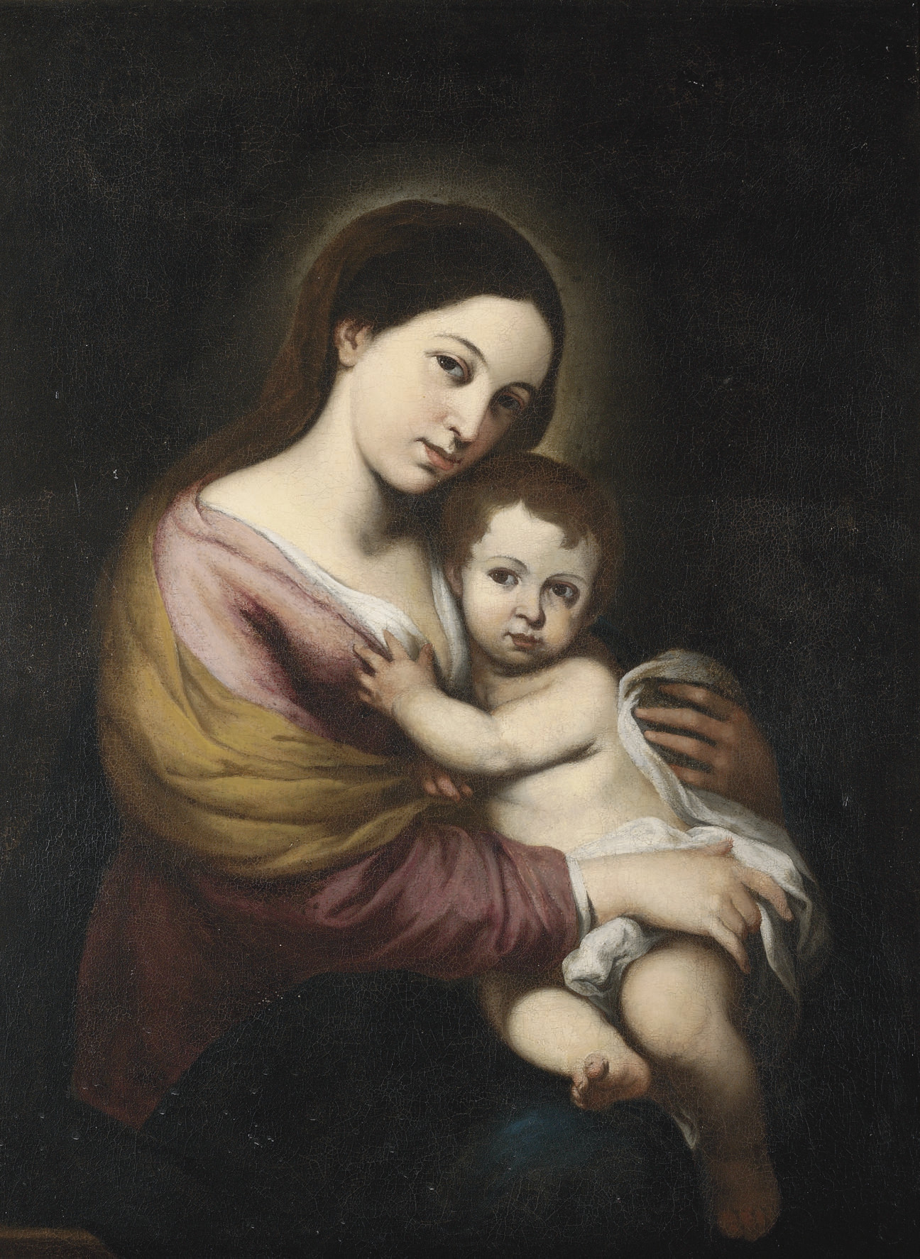 Bartolomé Esteban Murillo — Дева Мария с младенцем