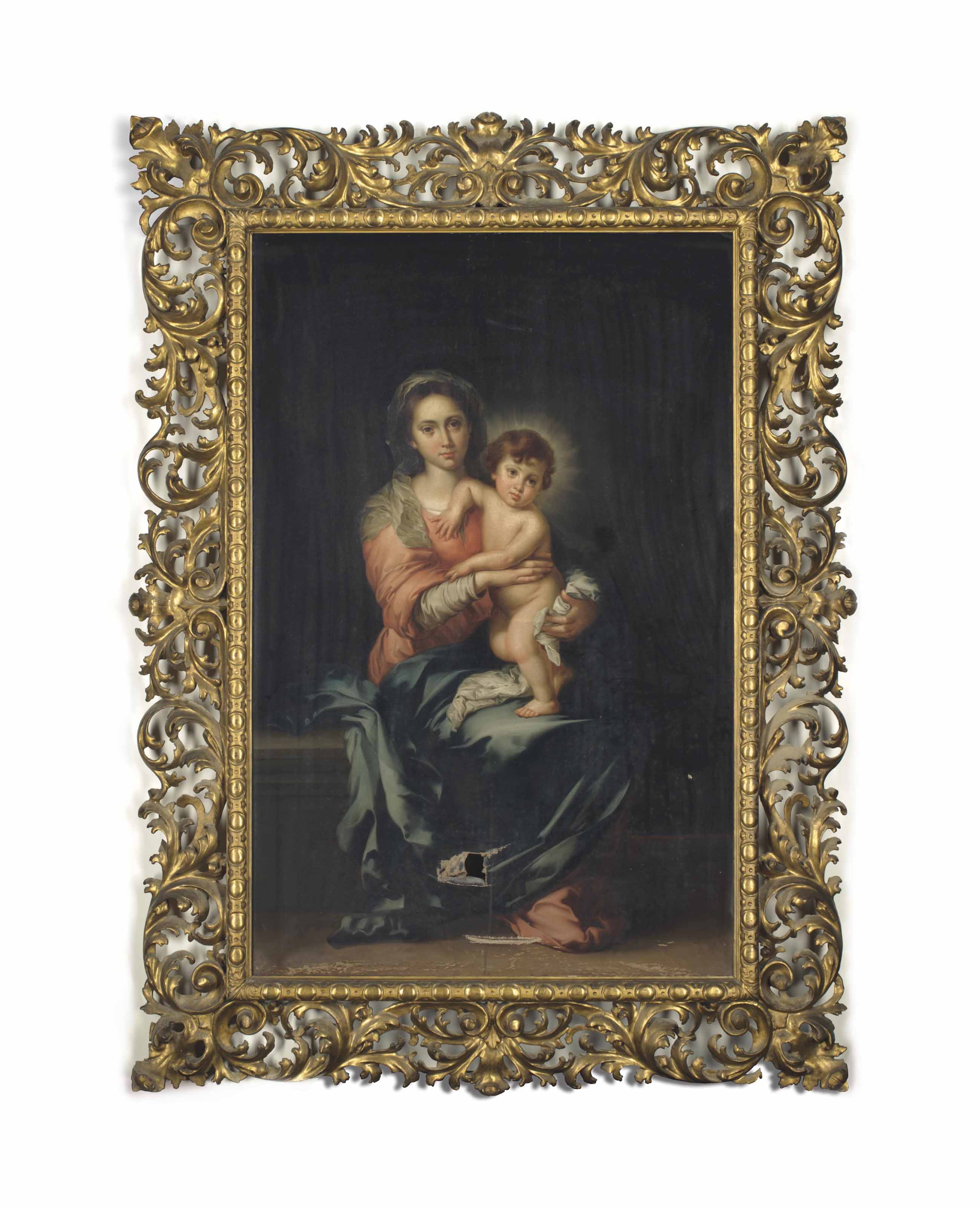 Bartolomé Esteban Murillo — Дева Мария с младенцем