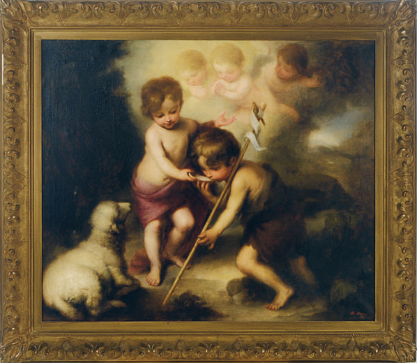 Bartolomé Esteban Murillo — Младенец Христос предлагает глоток воды святому Иоанну Крестителю