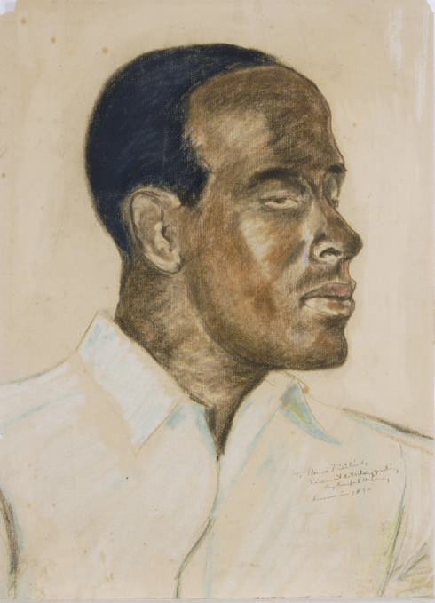 Beauford Delaney — Портрет мужчины в профиль