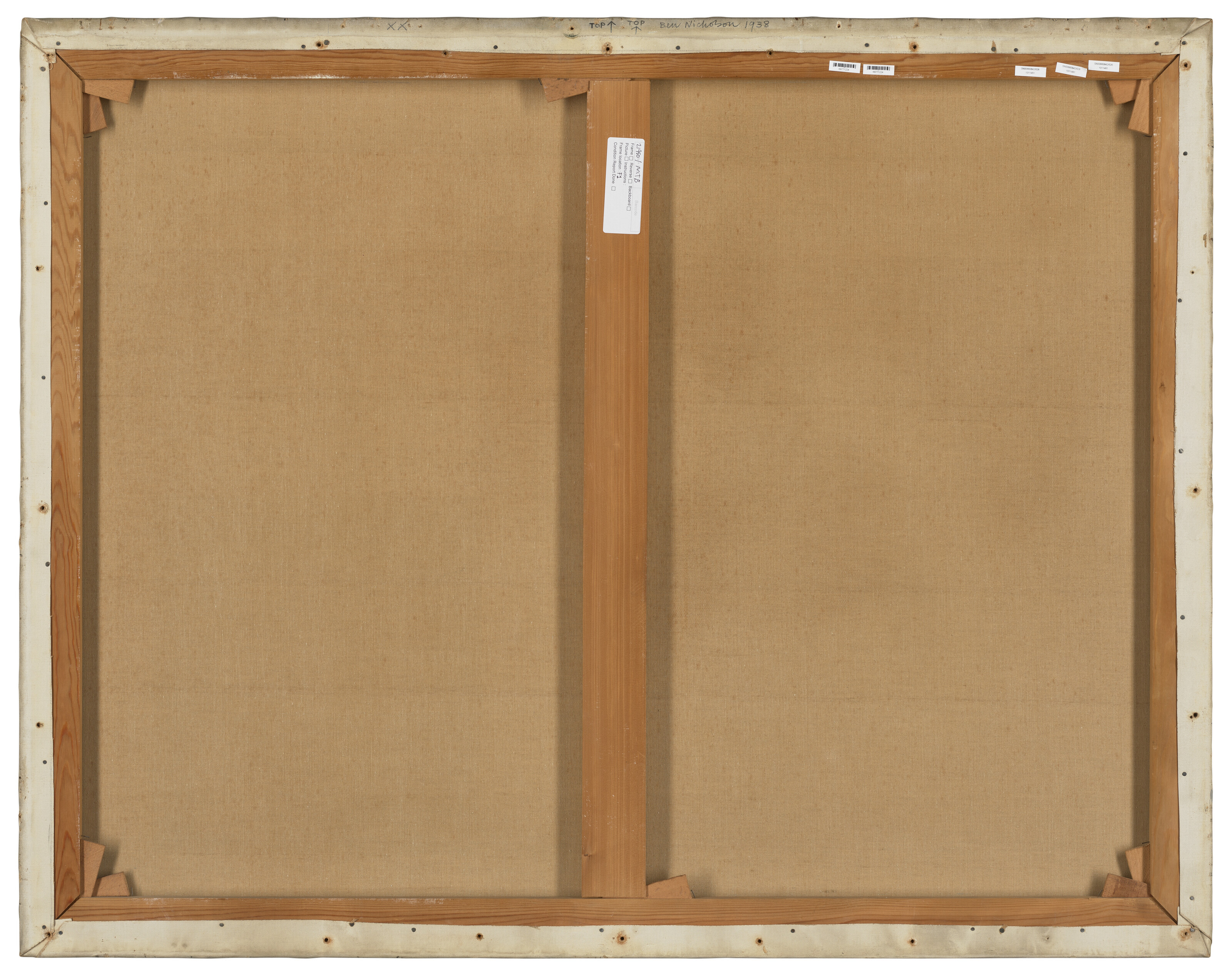 Ben Nicholson — картина 1938 года (красный круг), изображение 2