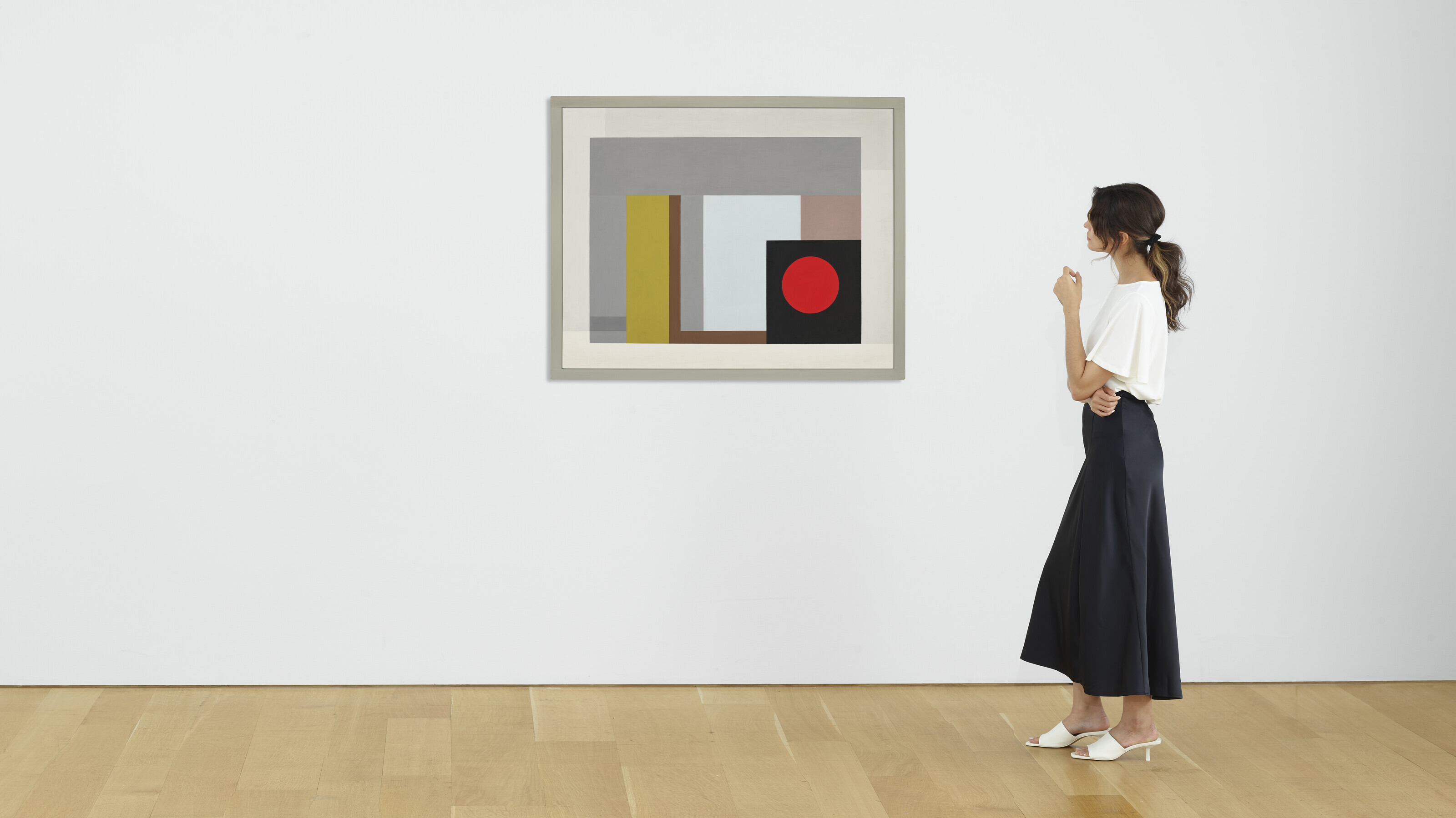 Ben Nicholson — картина 1938 года (красный круг), изображение 4