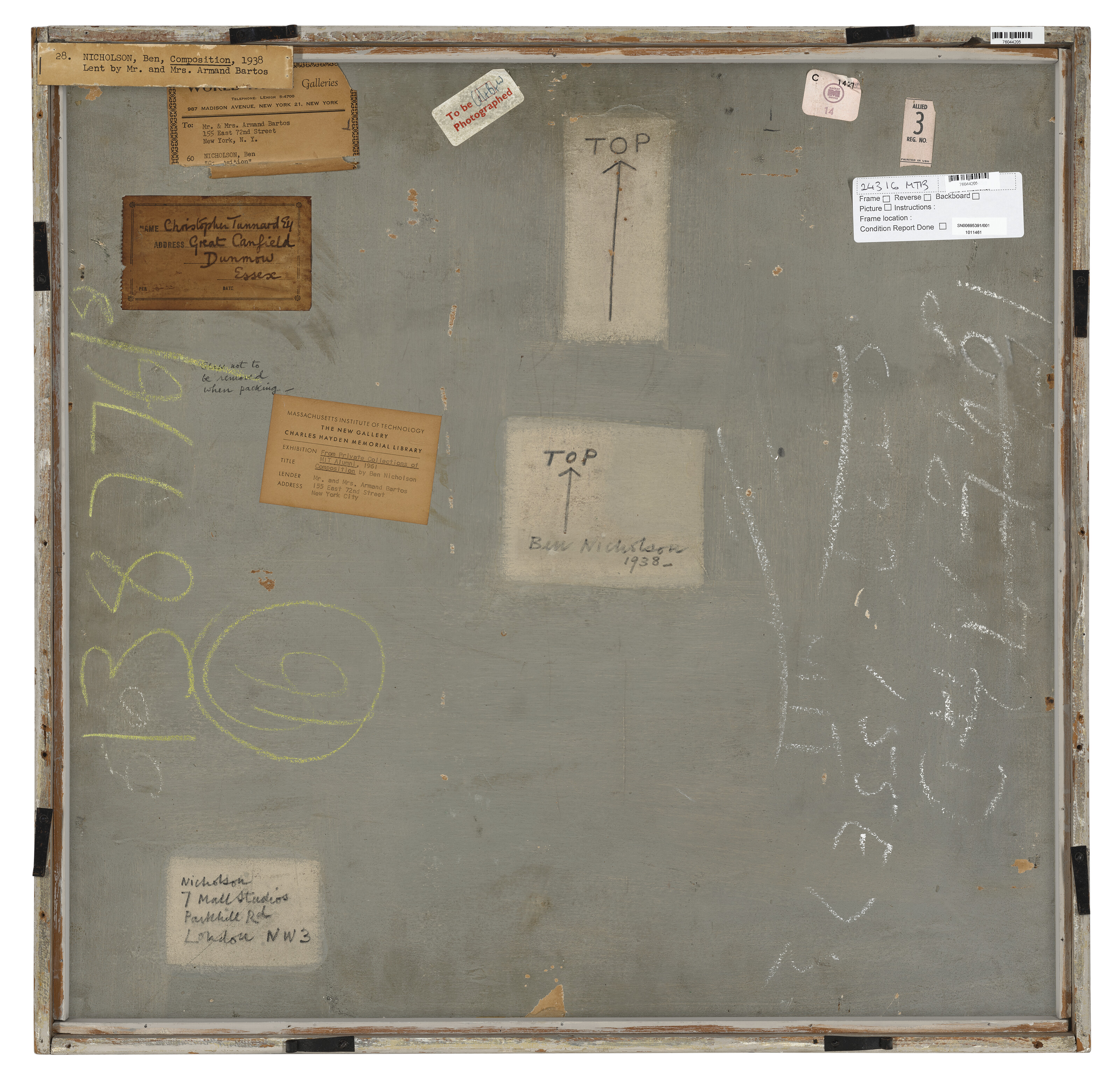 Ben Nicholson — 1938 (белый рельеф), изображение 2