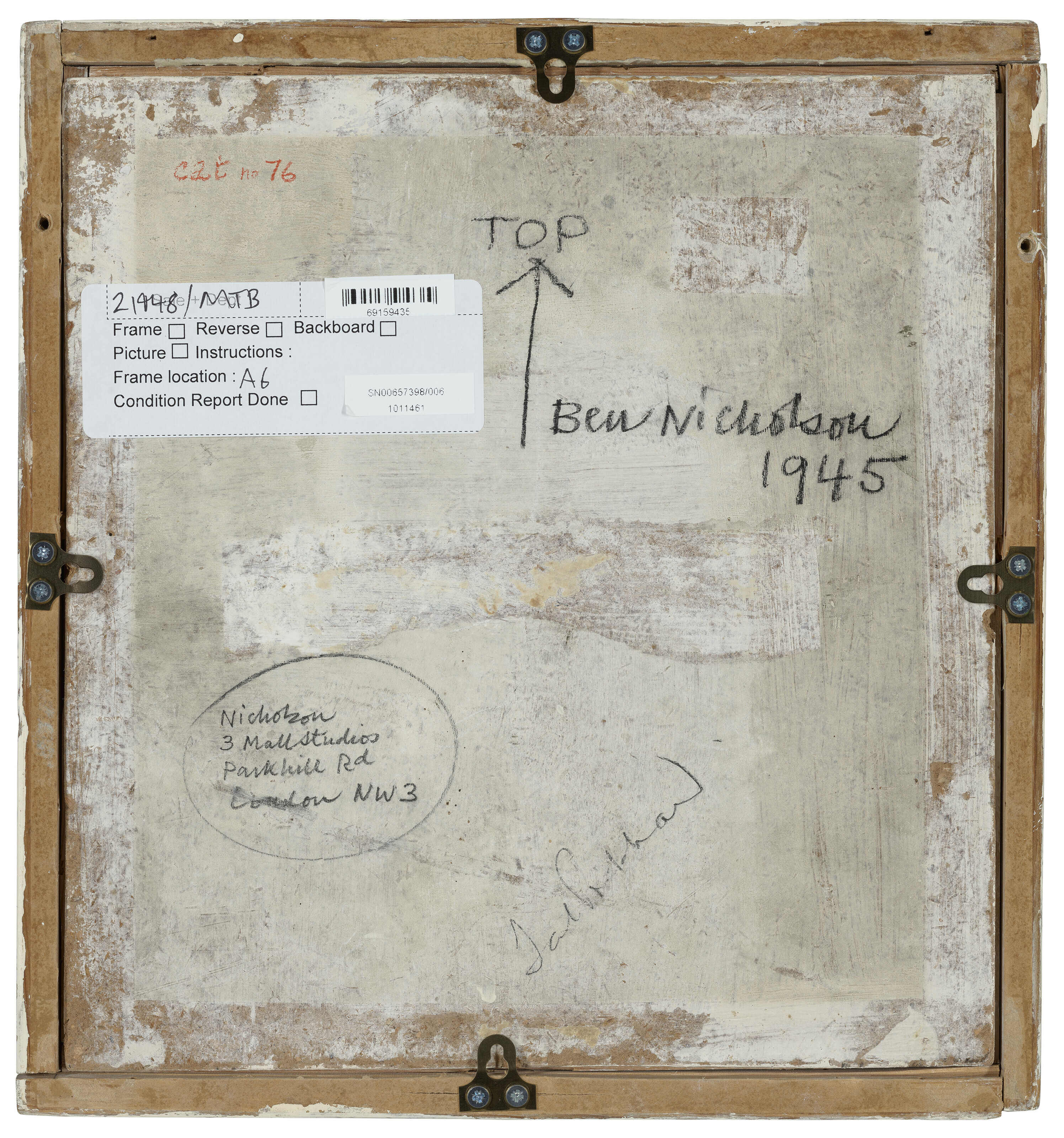 Ben Nicholson — 1945 (живопись), изображение 2