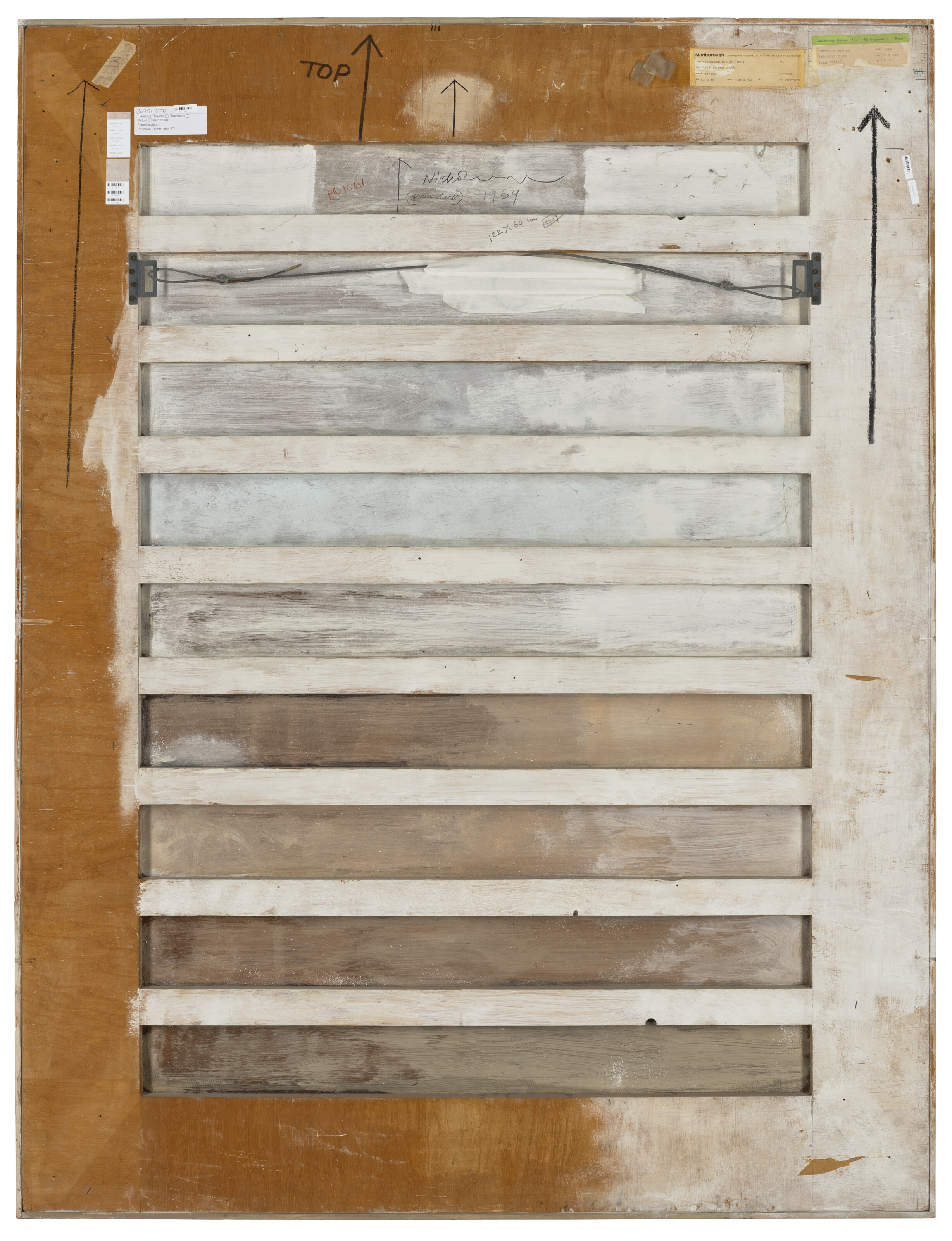 Ben Nicholson — 1969 (зелено-черный), изображение 2
