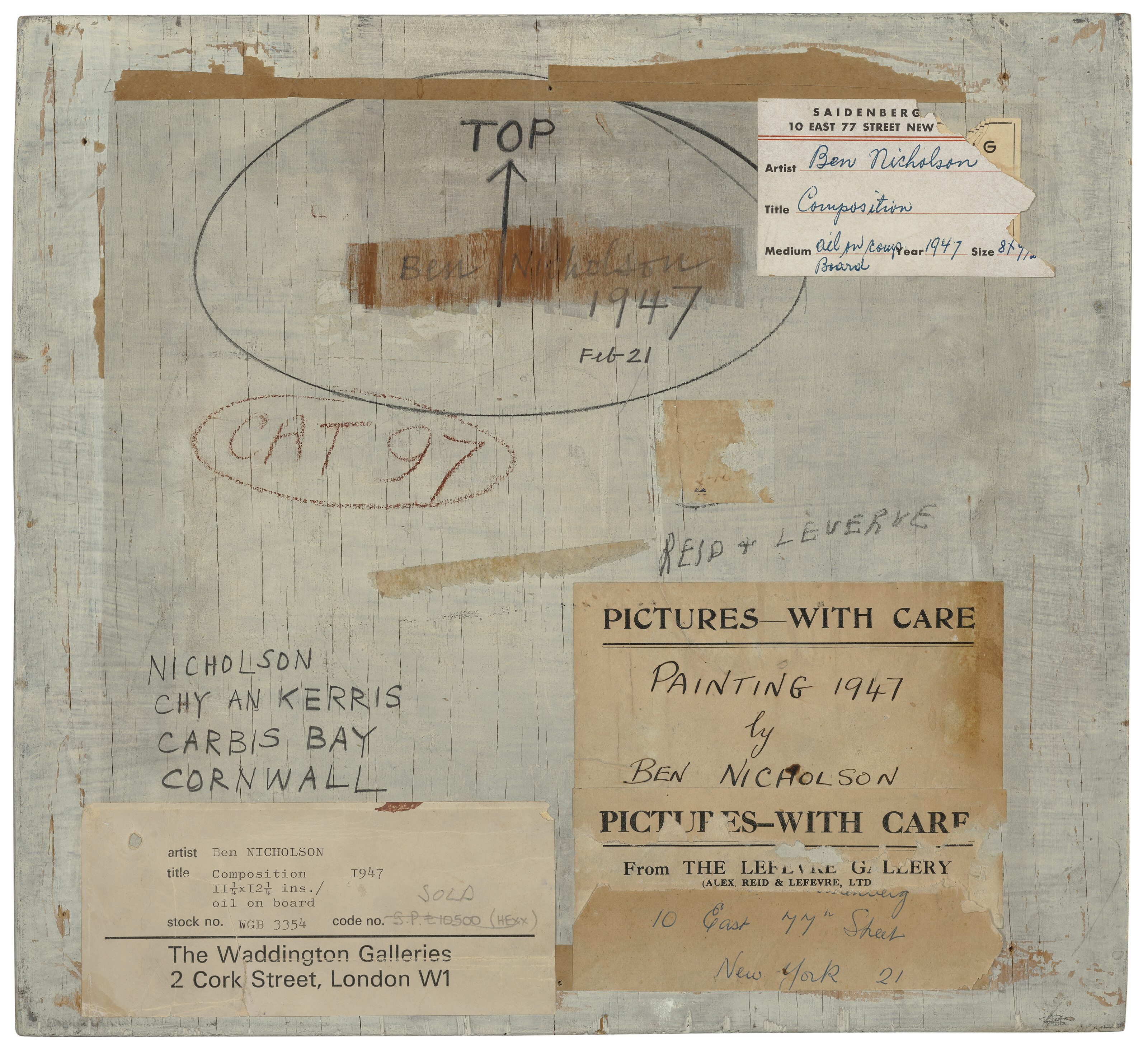 Ben Nicholson — 21 февраля 1947 года (картина), изображение 3