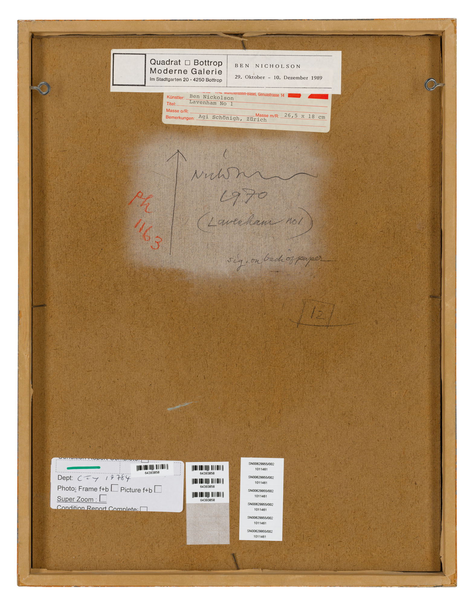 Ben Nicholson — 1970 (Лавенхэм № 1), изображение 3