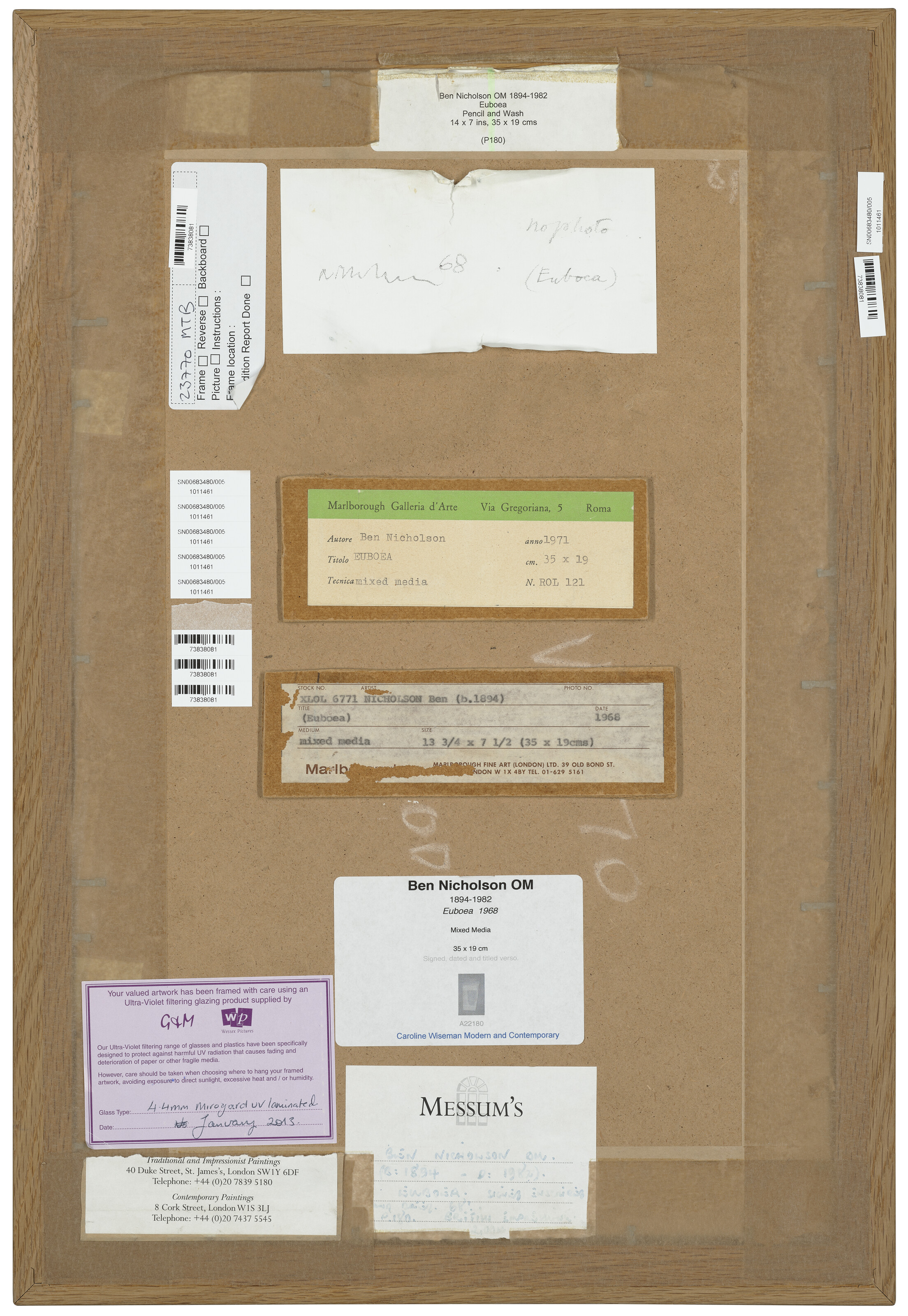 Ben Nicholson — 1968 (Эвбея), изображение 3