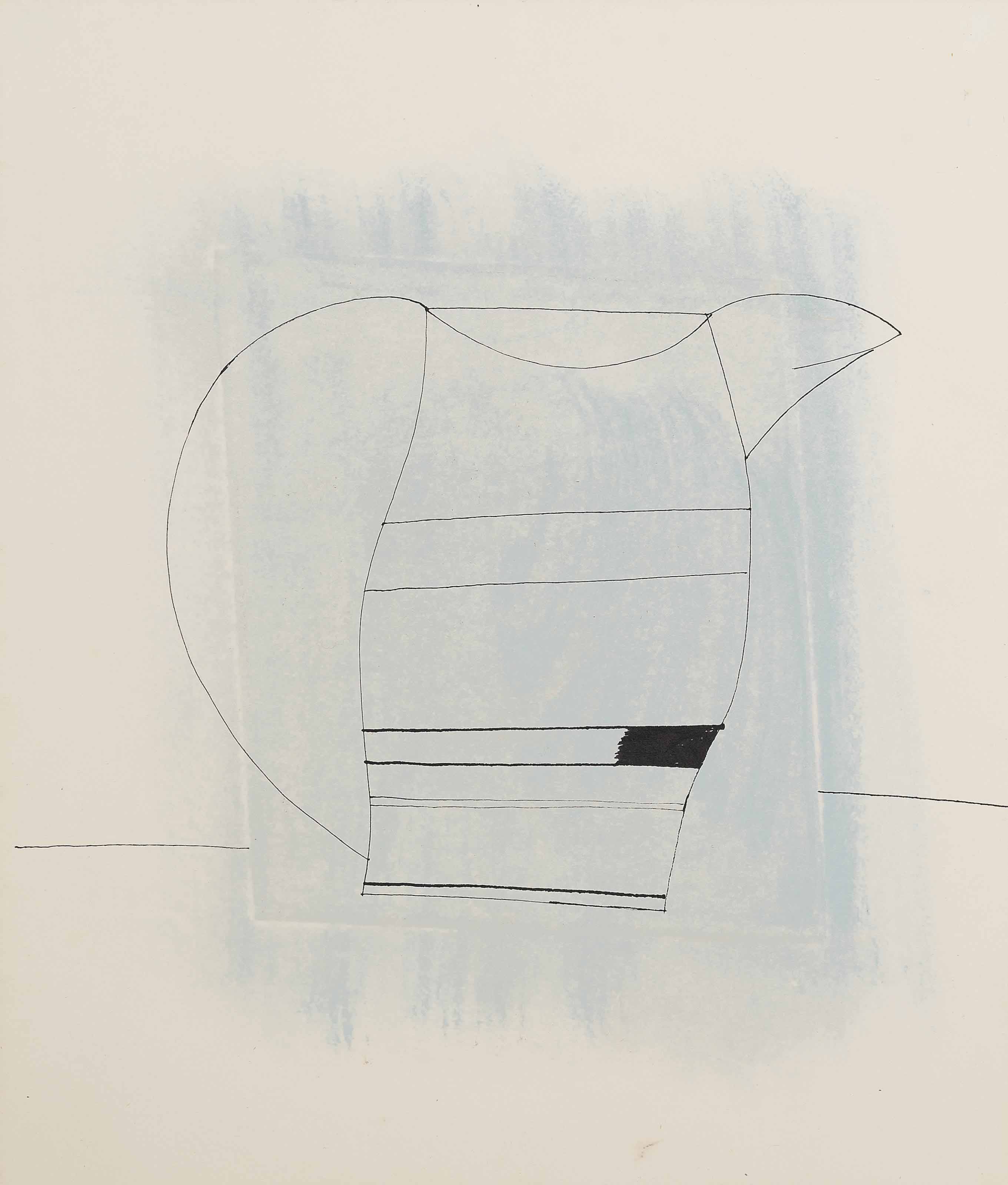 Ben Nicholson — 1970 ("голубой кувшин")