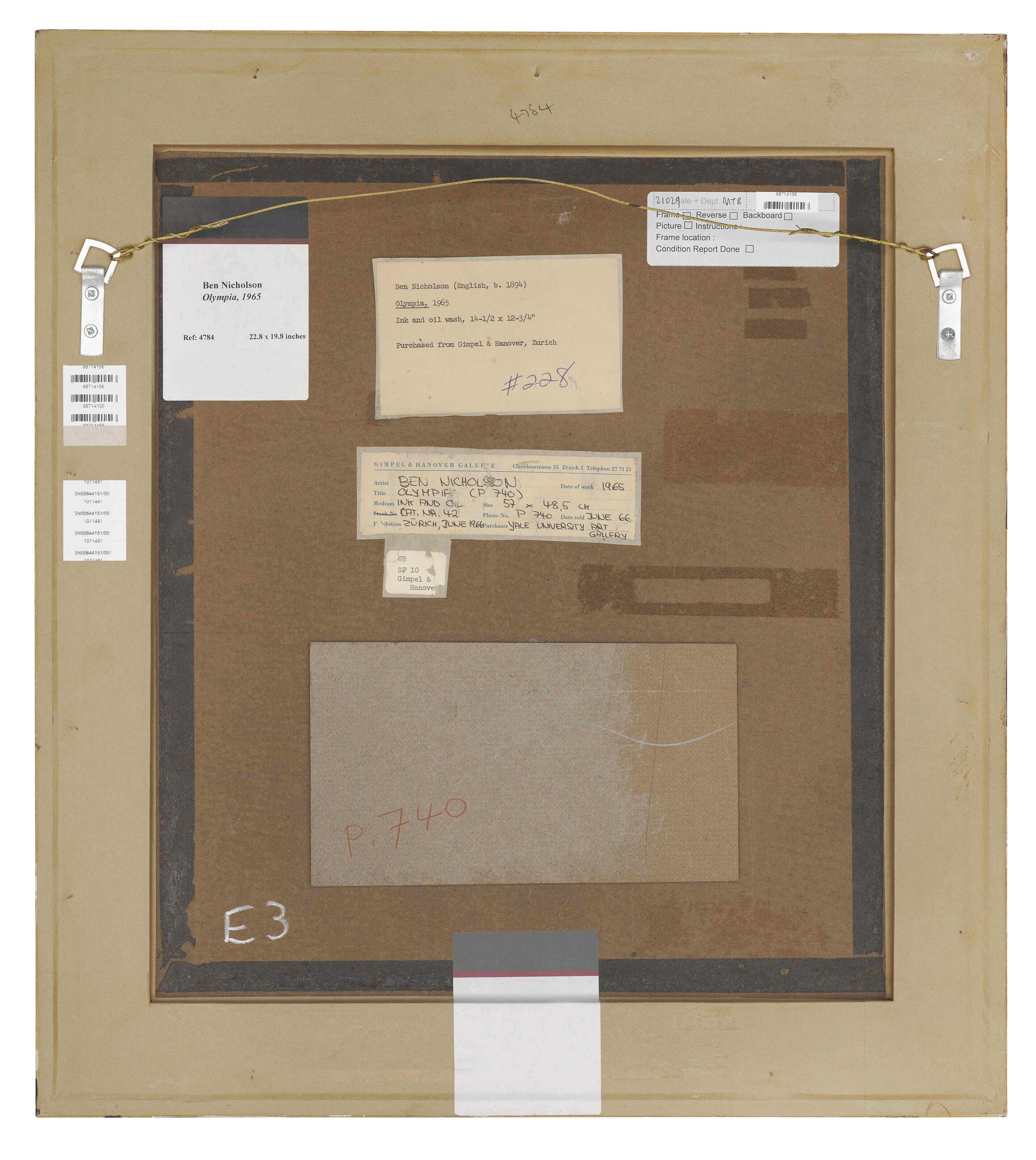 Ben Nicholson — (1965) Олимпия, изображение 3