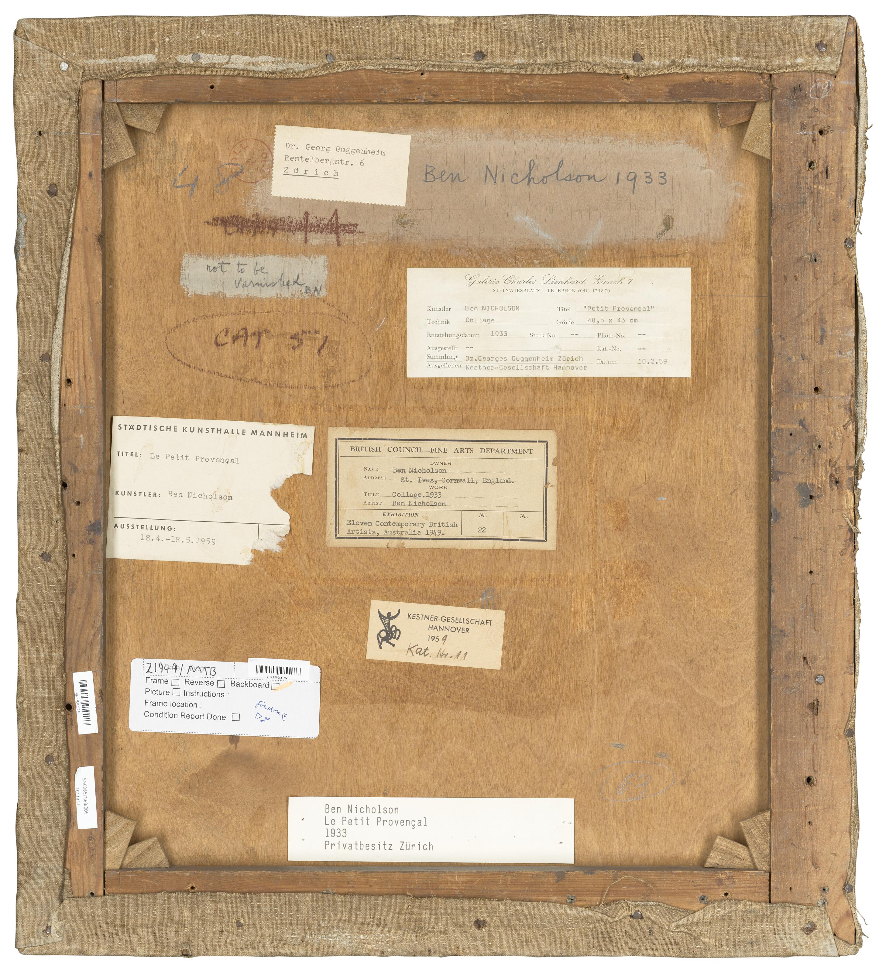 Ben Nicholson — Маленький провансалец, изображение 3