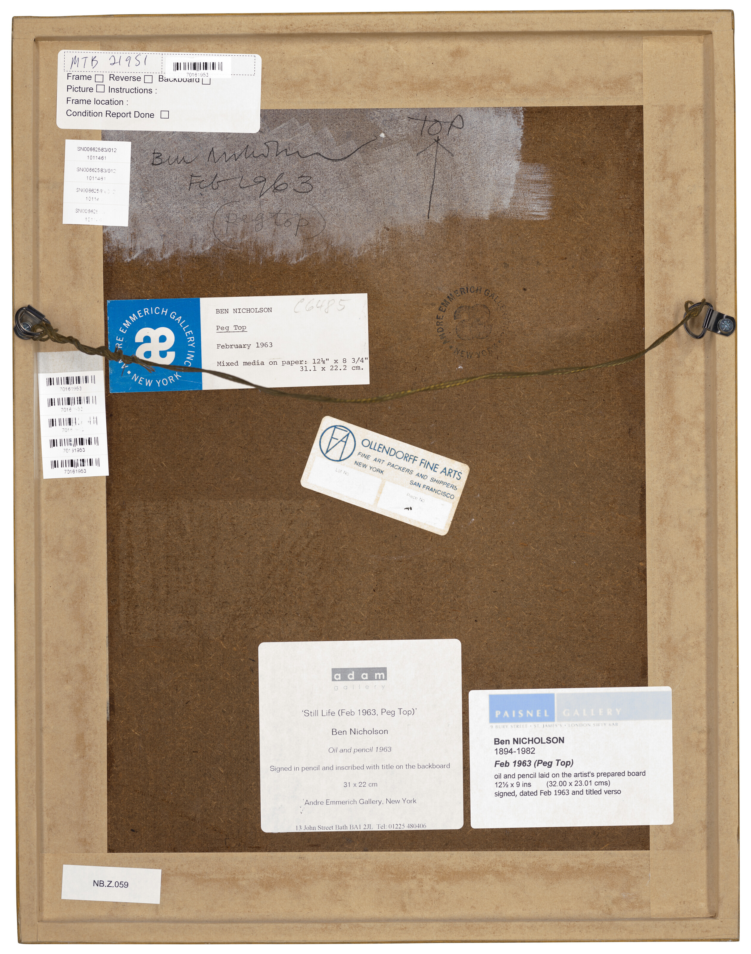Ben Nicholson — 63 февраля (peg top), изображение 3