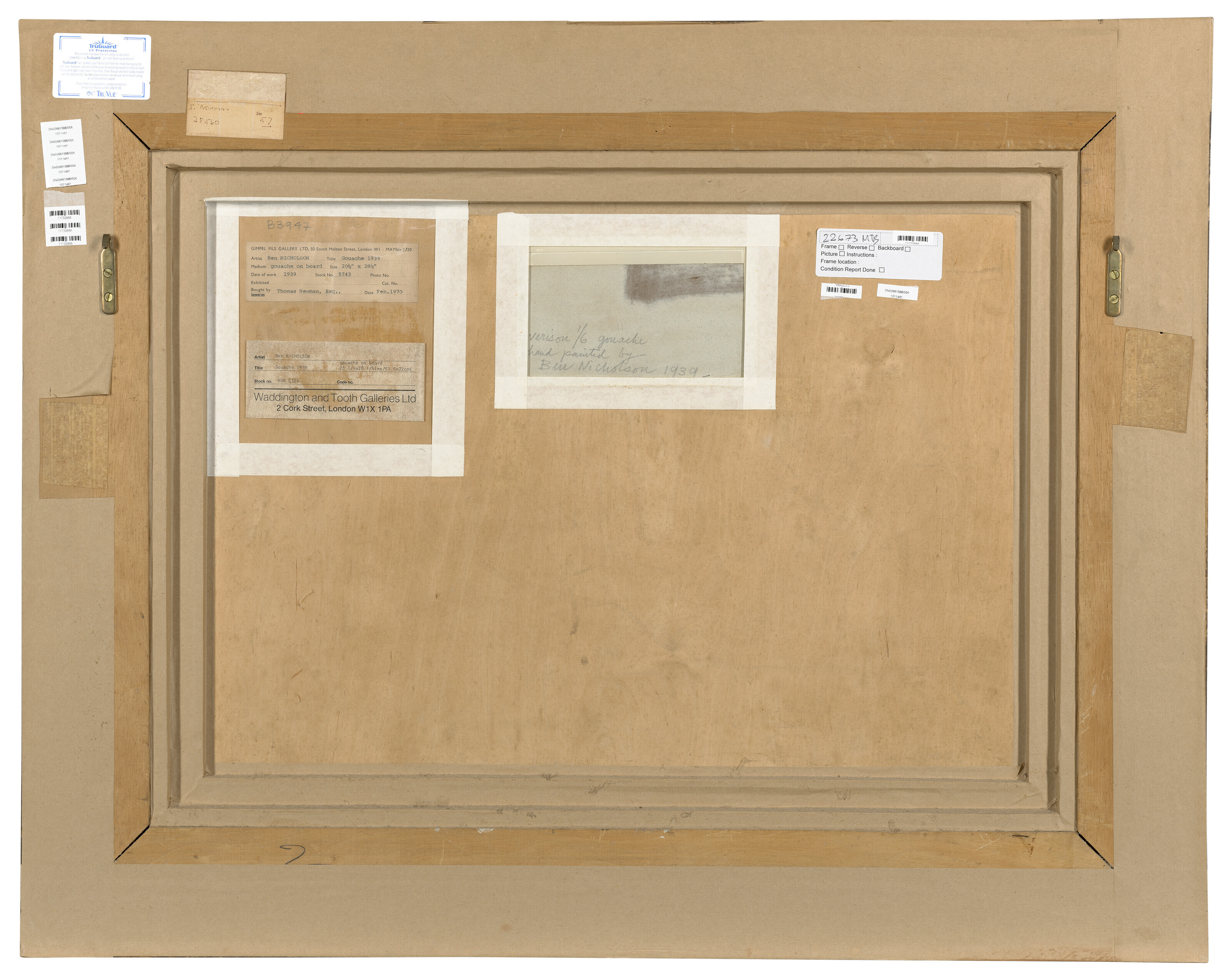 Ben Nicholson — 1939 (гуашь), изображение 2