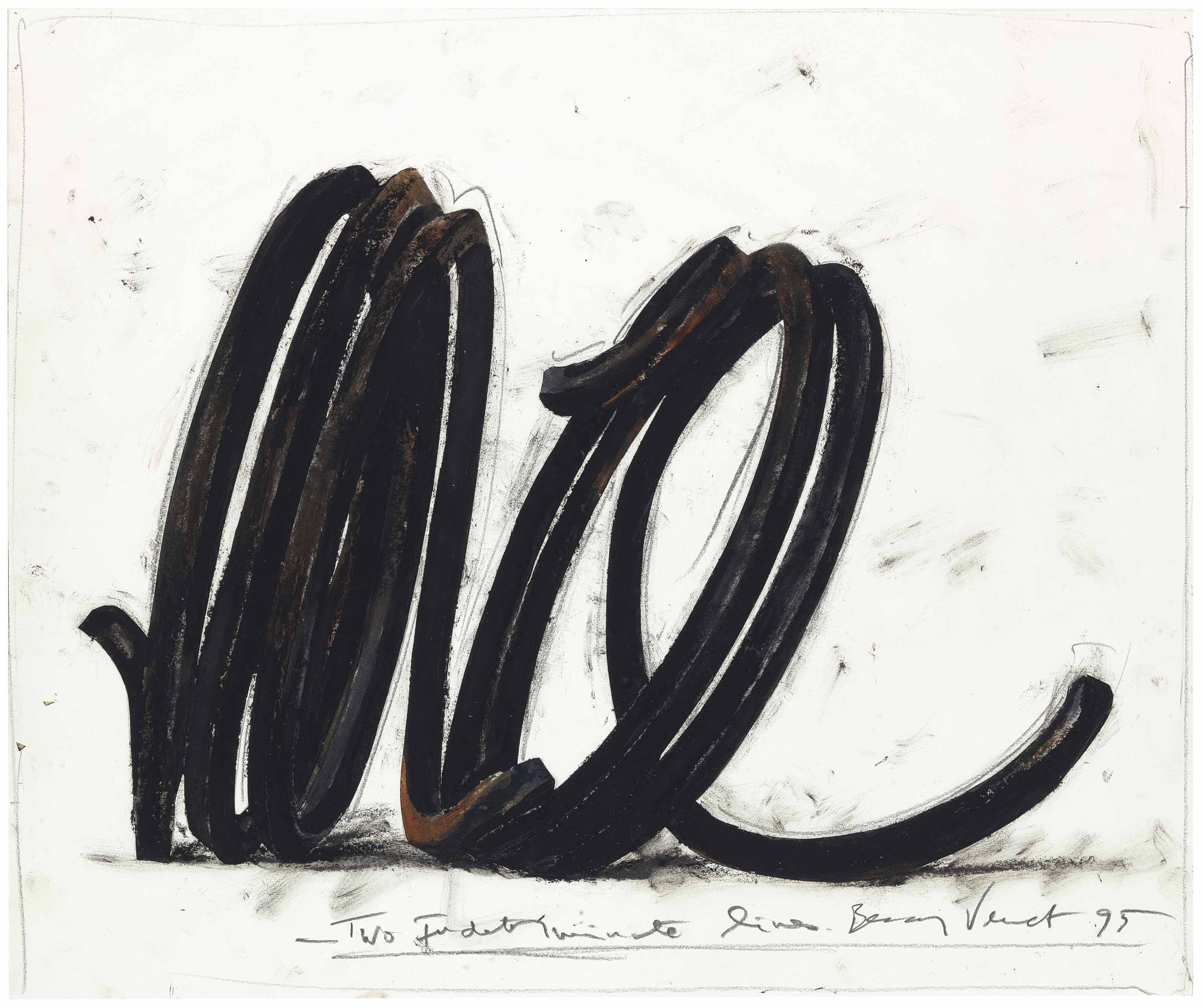 Bernar Venet — Две неопределенные линии
