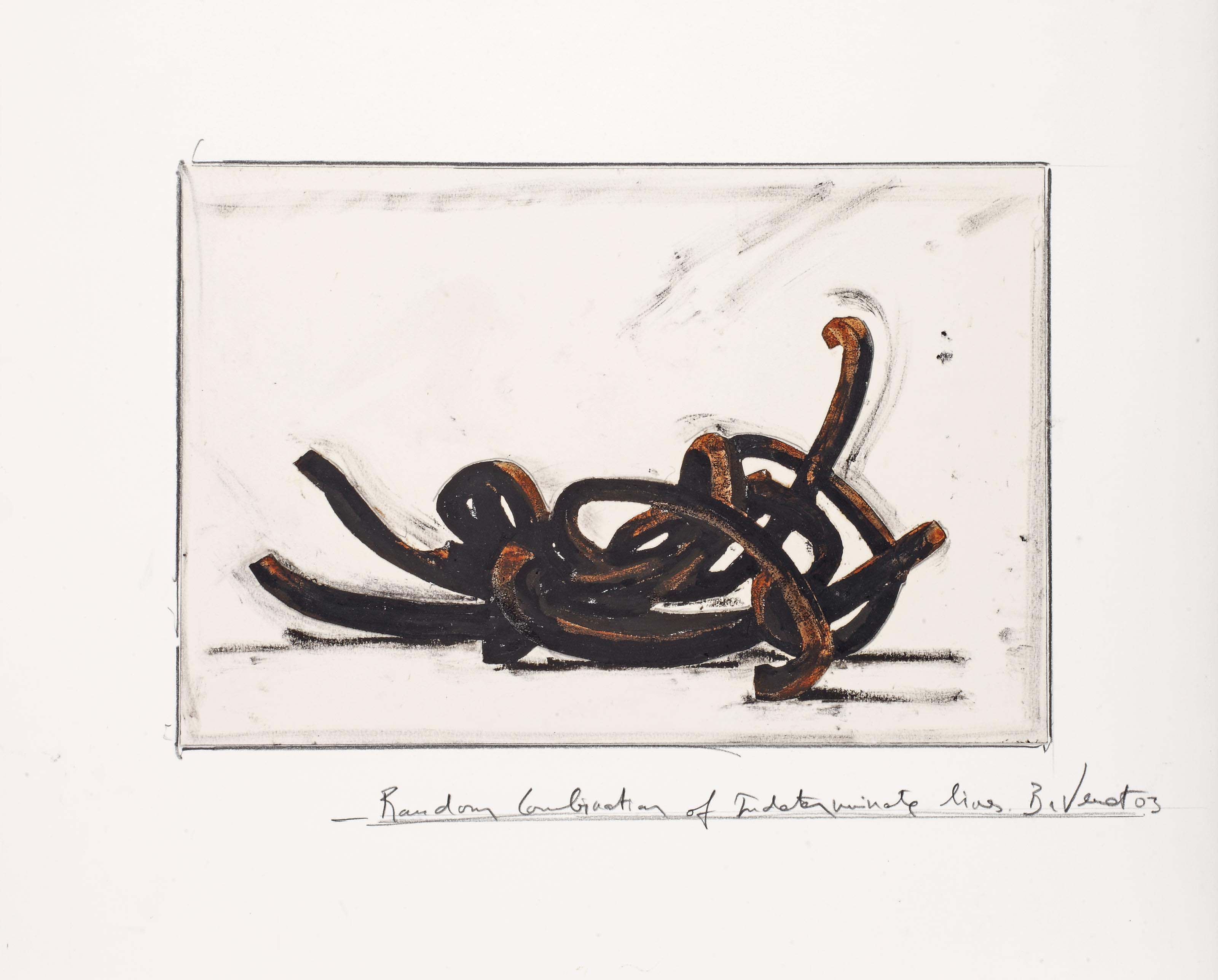 Bernar Venet — Случайная комбинация неопределенных линий