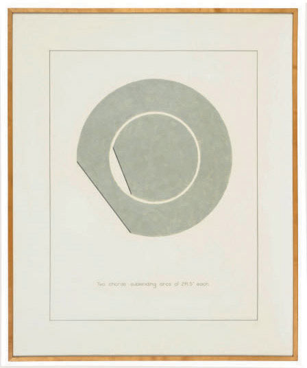 Bernar Venet — Без названия (две хорды, соединяющие дуги по 291,5° каждая)