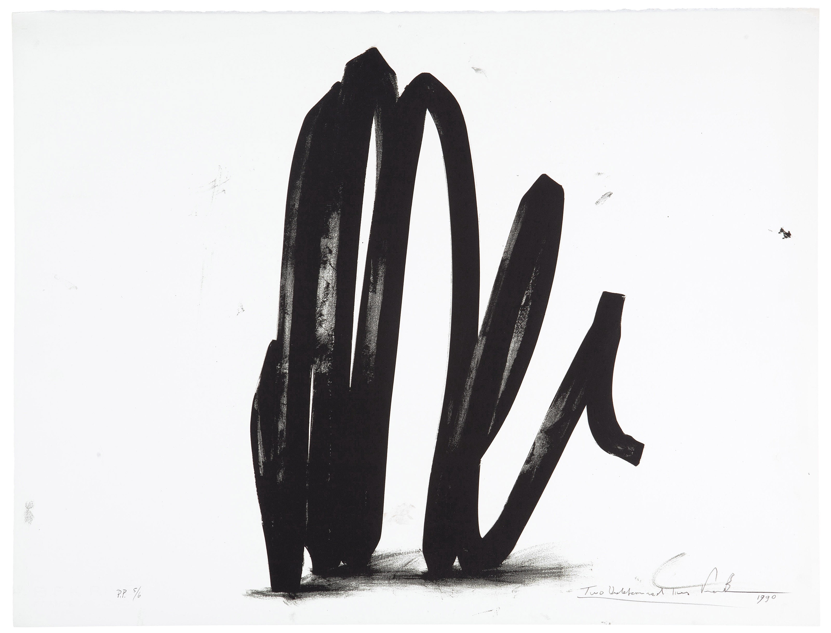 Bernar Venet — Две неопределенные линии