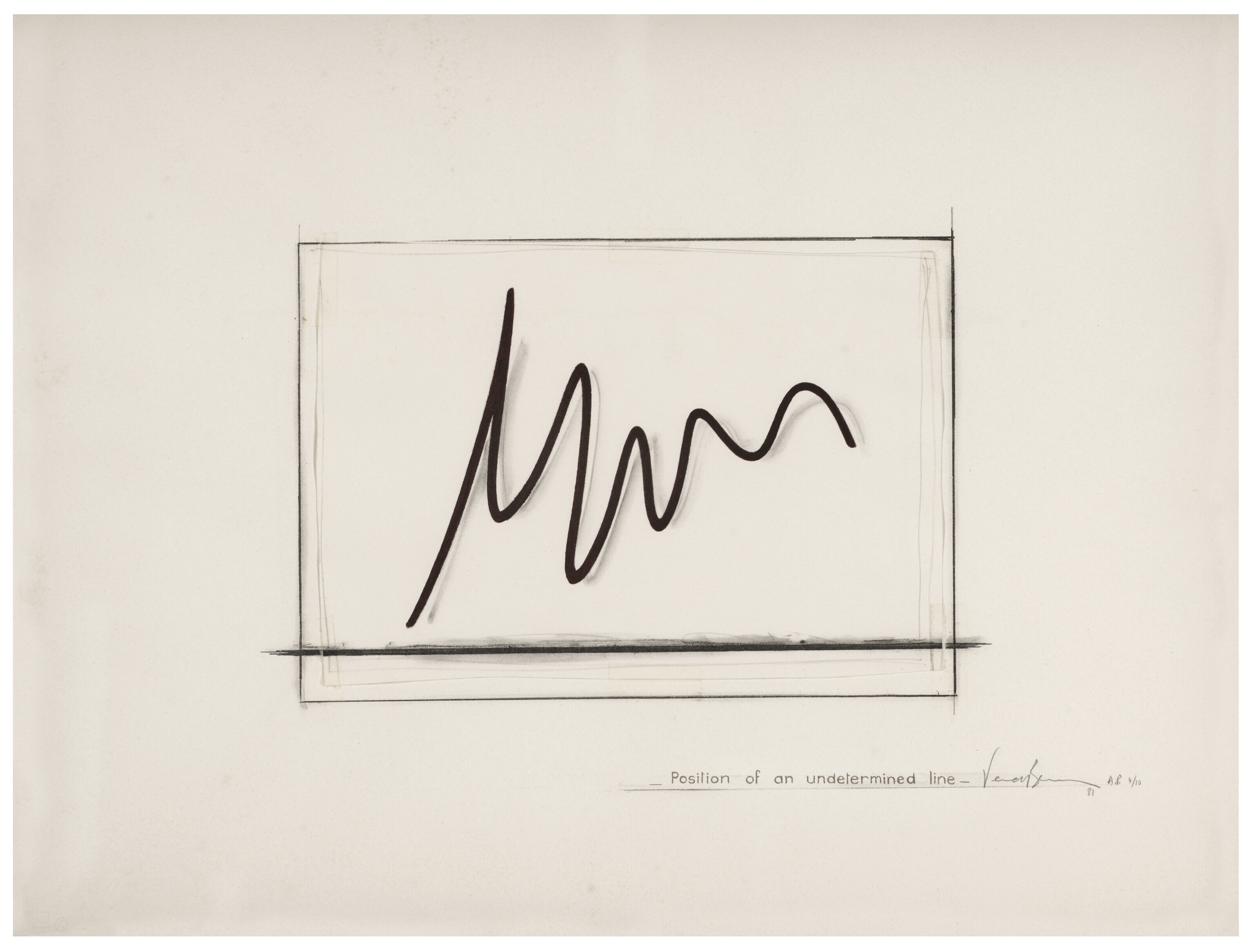 Bernar Venet — Положение неопределенной линии