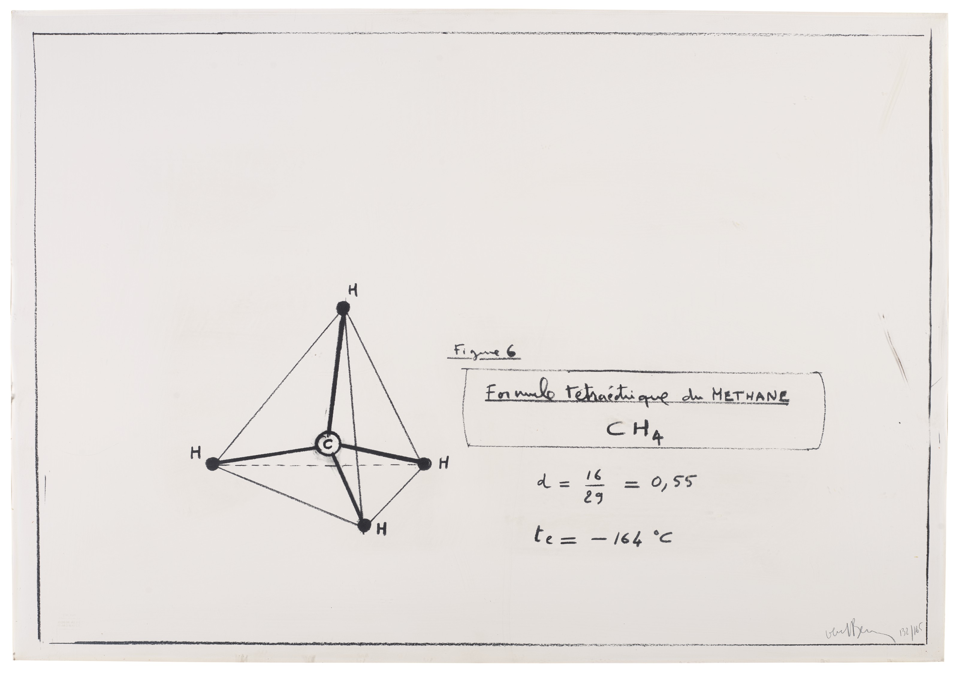 Bernar Venet — Рисунок 6, из 8 рисунков 1966 года