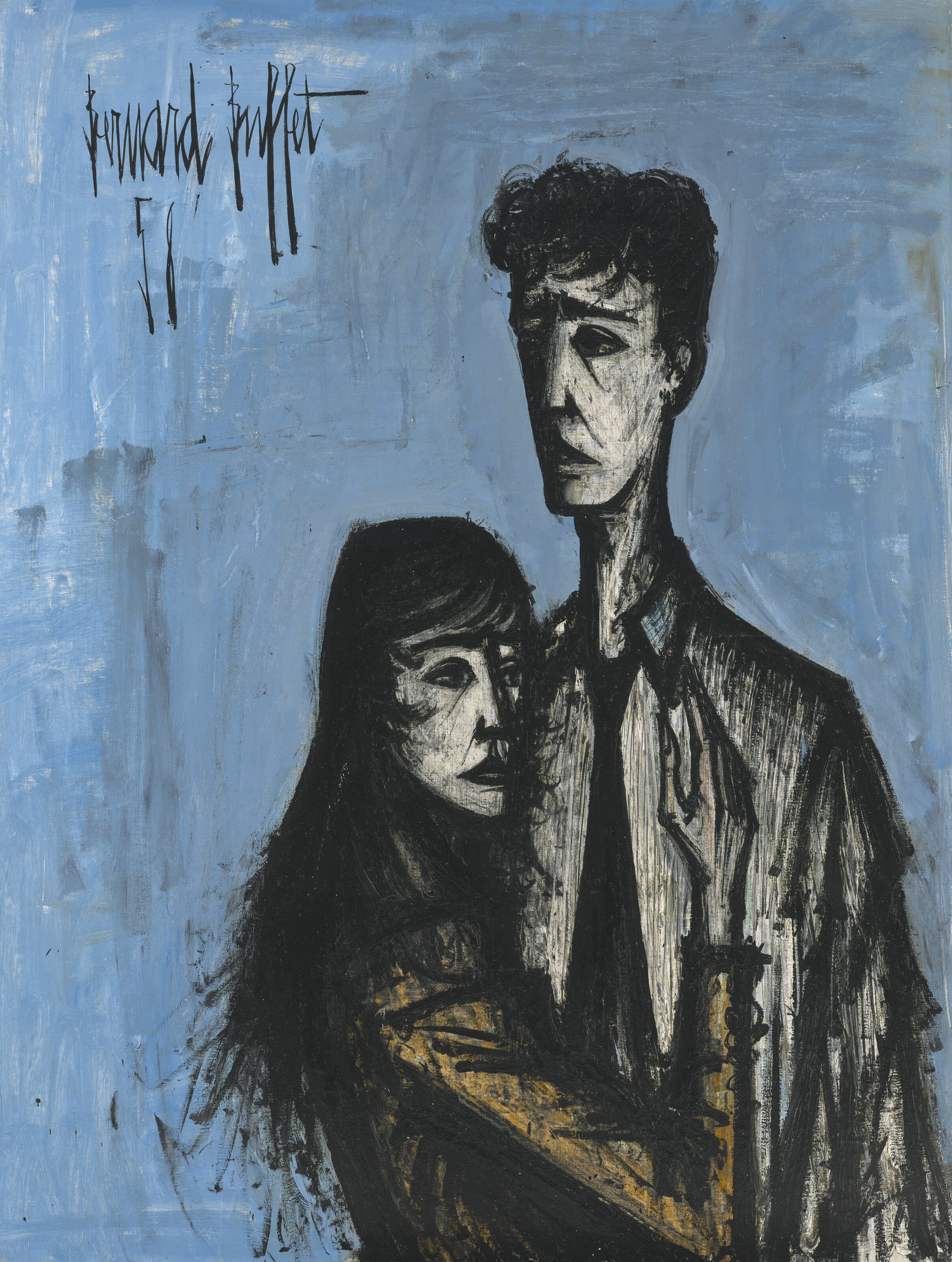 Bernard Buffet — Влюбленные, изображение 1