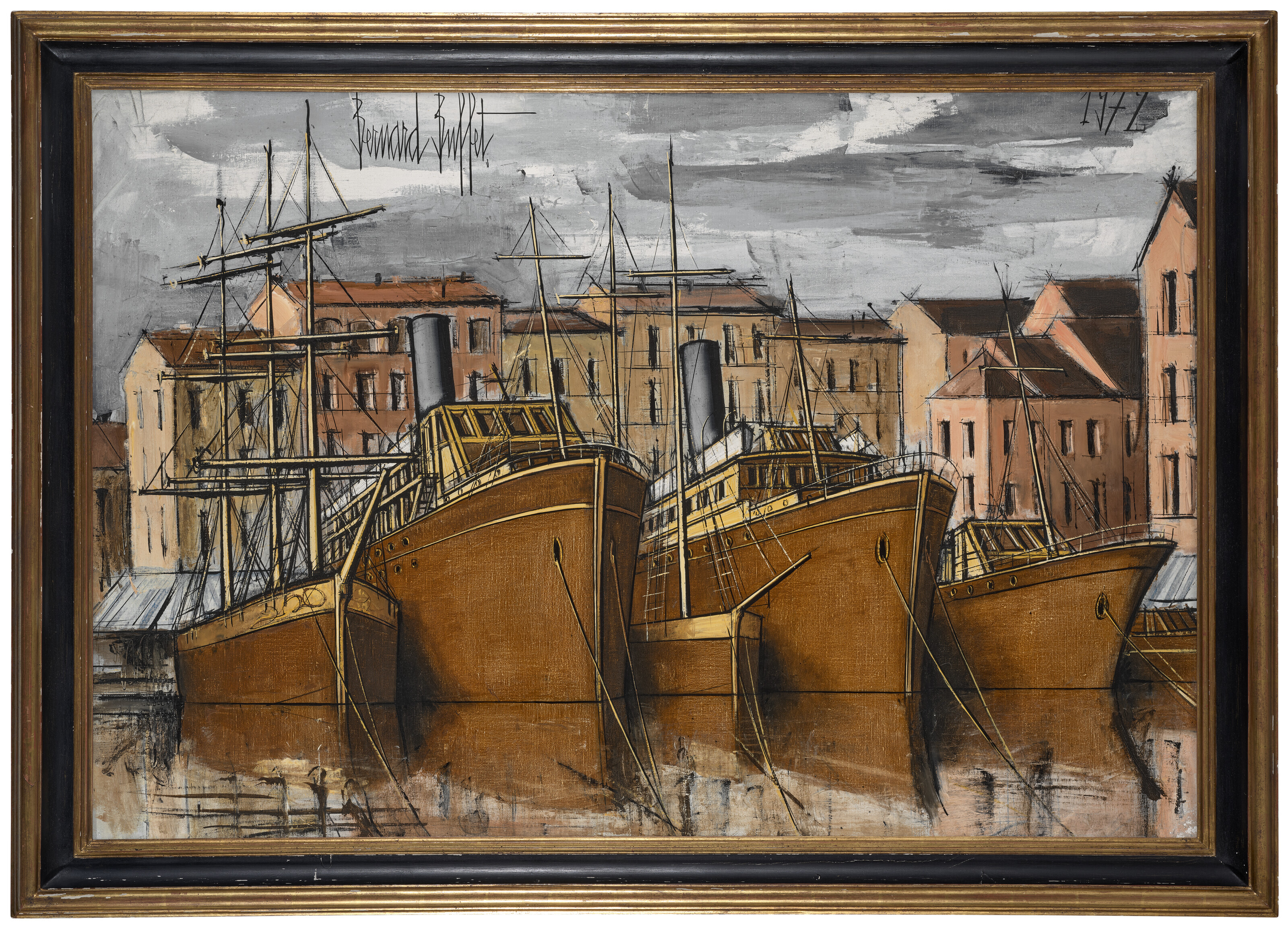 Bernard Buffet — Сен-Тропе, набережная Сюффрен, изображение 2